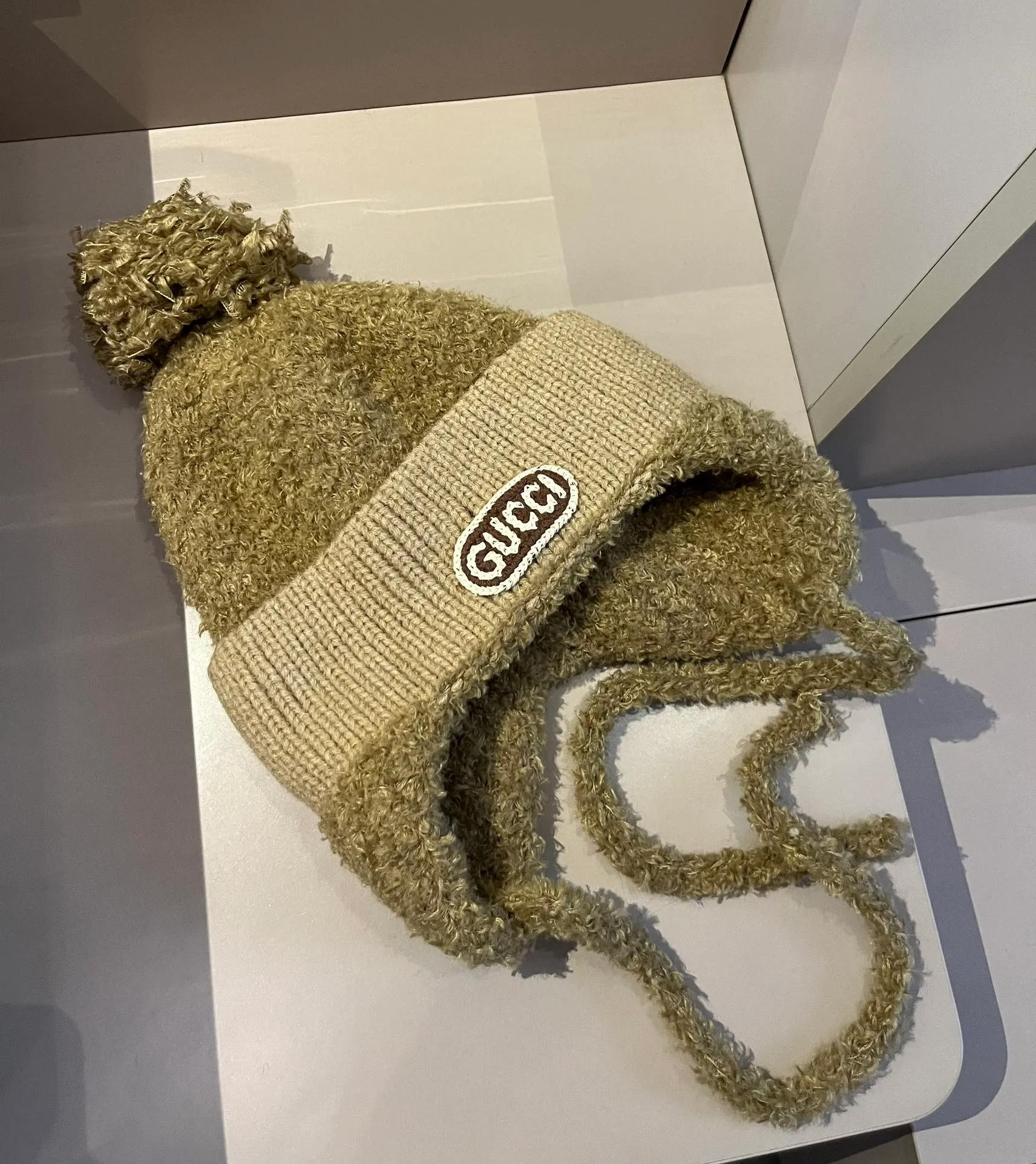 Gucci knitted ear protection beanie