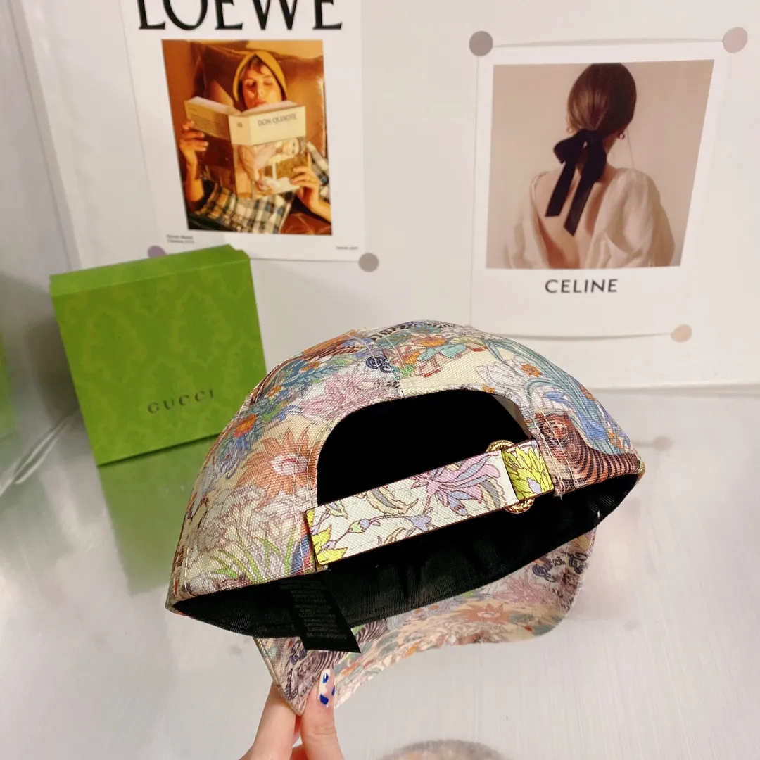 Special P70💛 Comes with dust bag [GUCCI Gucci] 2022 spring and summer new counter synchronized tiger pattern versatile baseball cap, new model shipped, big name out on the street, perfect for matching clothes! Everyone must enter!
