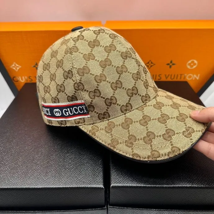 P90 hot-selling model in stock Gucci logo webbing, top quality original order, excellent quality, same baseball cap as the official website, real product shot, ready stock quickly
