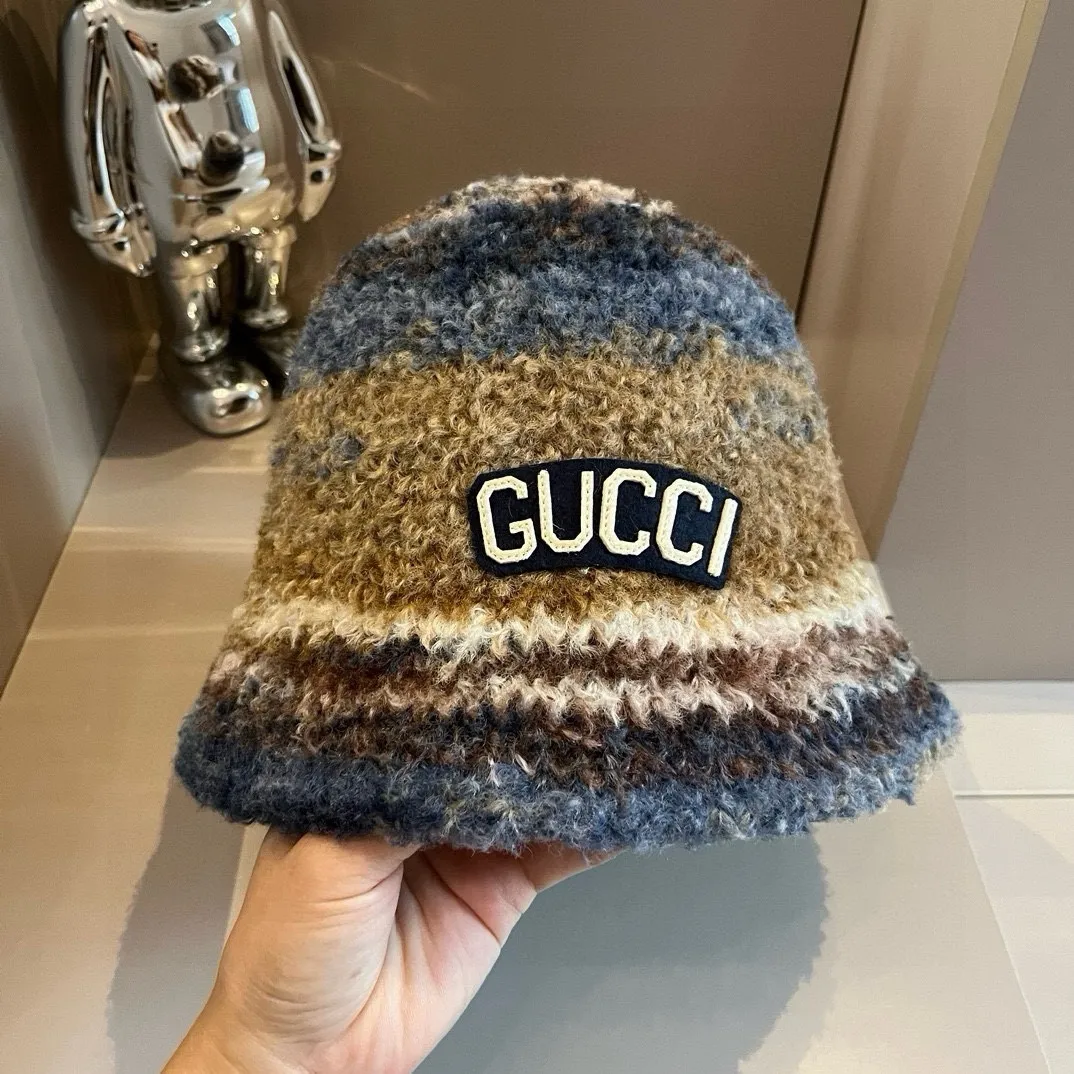 💰100¥ Gucci new lamb wool bucket hat, head circumference 57vm