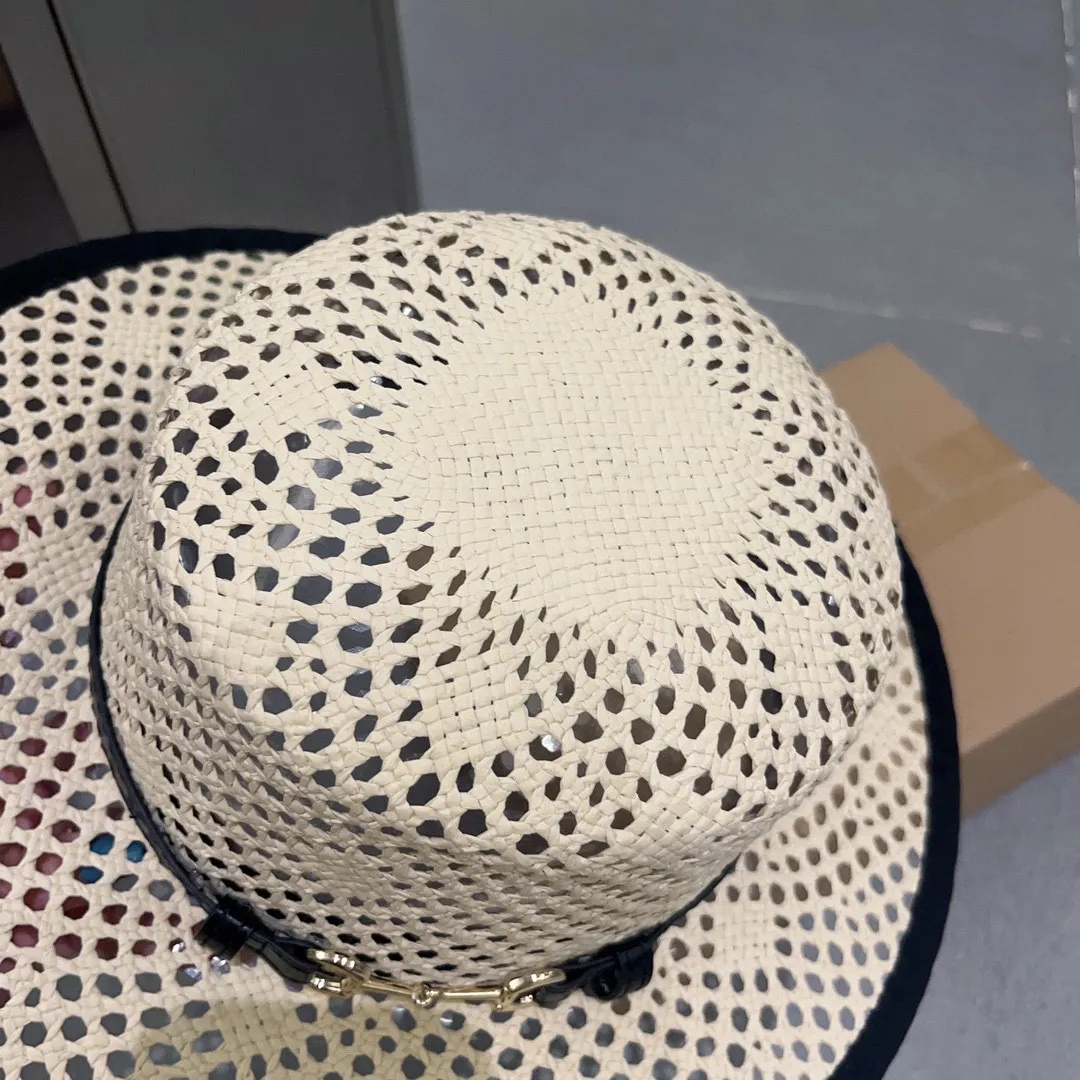 💰150¥ Gucci new straw hat, flat top hat, made of imported grass, head circumference 57cm
