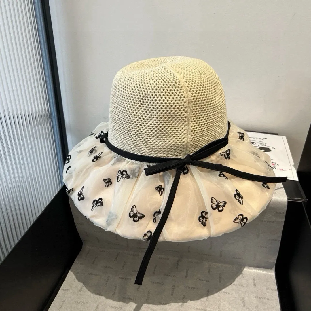 💰120¥ Gucci new lantern hat, sunshade straw hat, anti-UV brim, head circumference 57cm