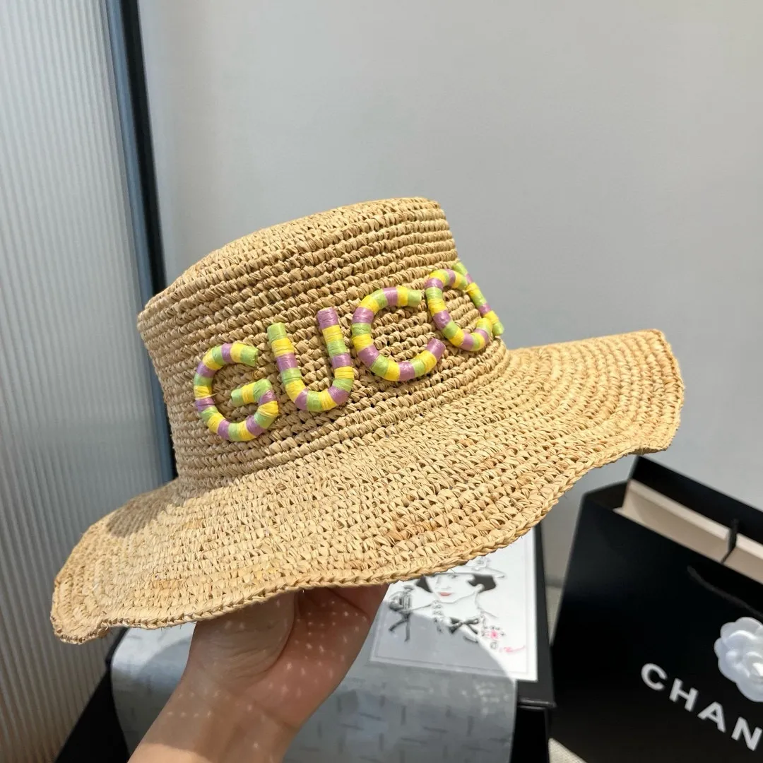 💰240¥ Gucci new raffia hat, official model, head circumference 57cm