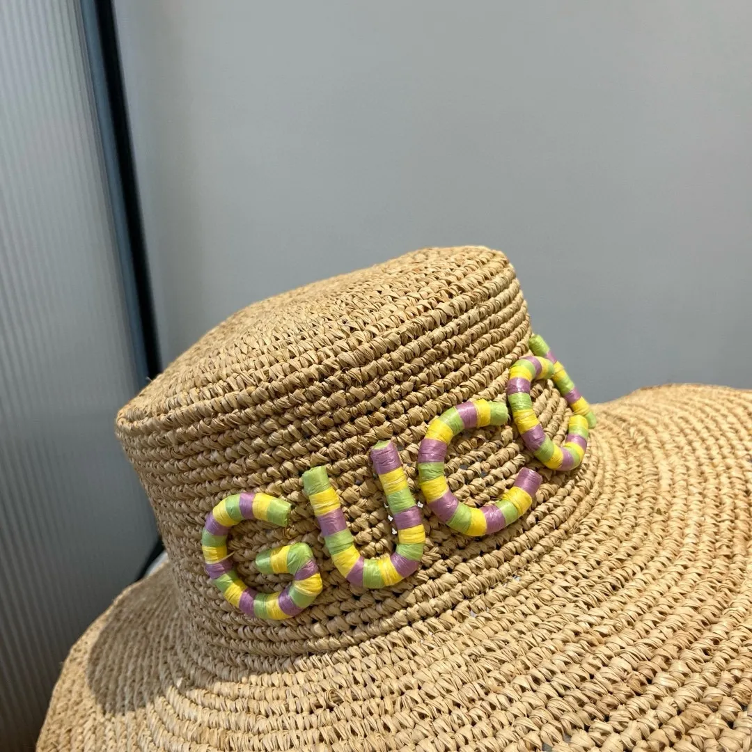 💰240¥ Gucci new raffia hat, official model, head circumference 57cm