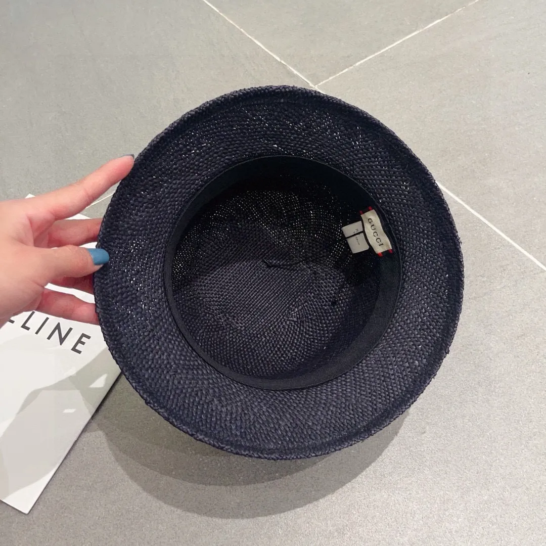 💰160¥ Gucci new straw hat, made of paper fiber grass, advanced customization, head circumference 57cm