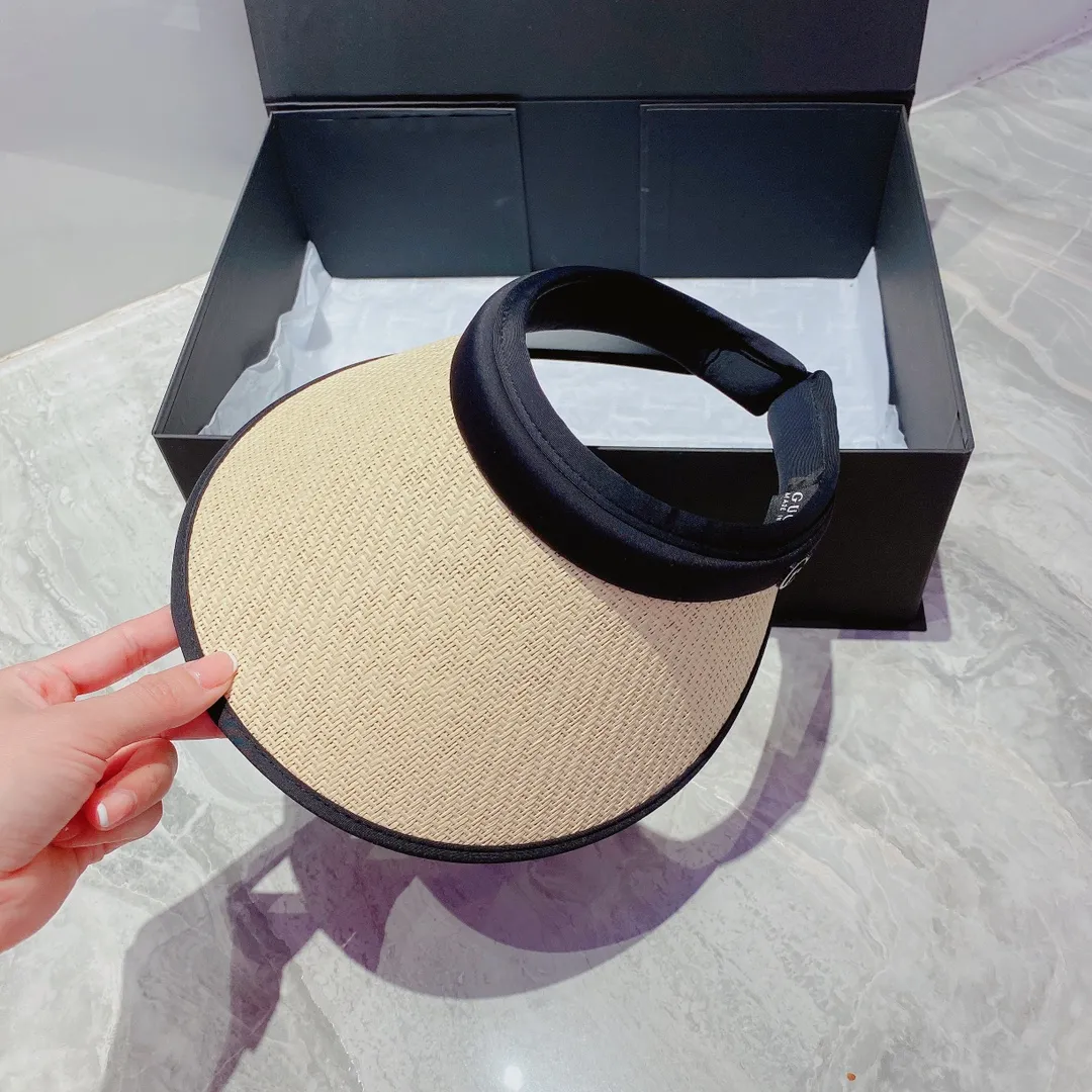 P70 Gucci hollow sun hat, headband, made of papyrus