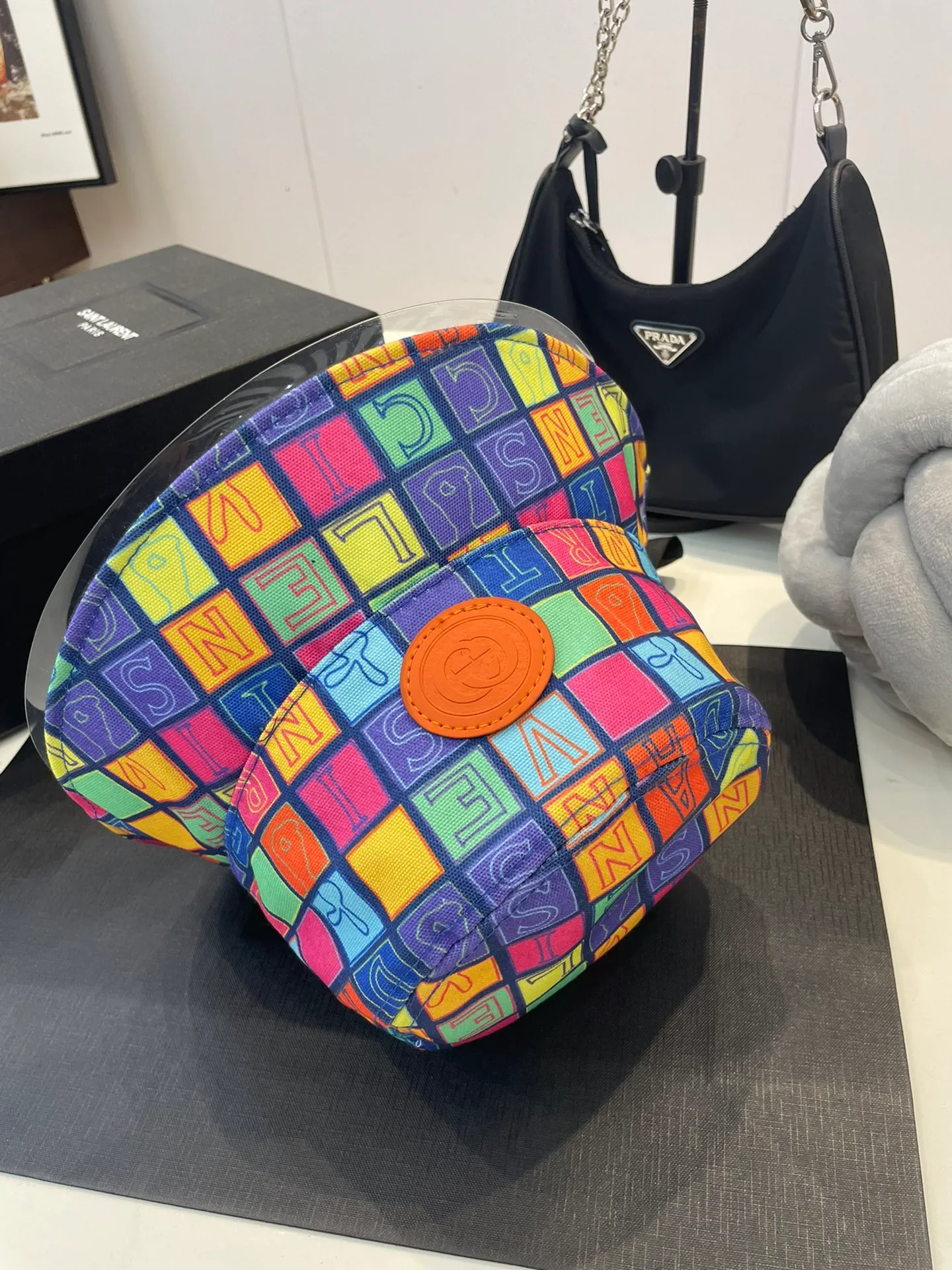 P70 Gucci 2023 spring and summer fisherman hat with positioning pattern GG fabric, head circumference 57cm