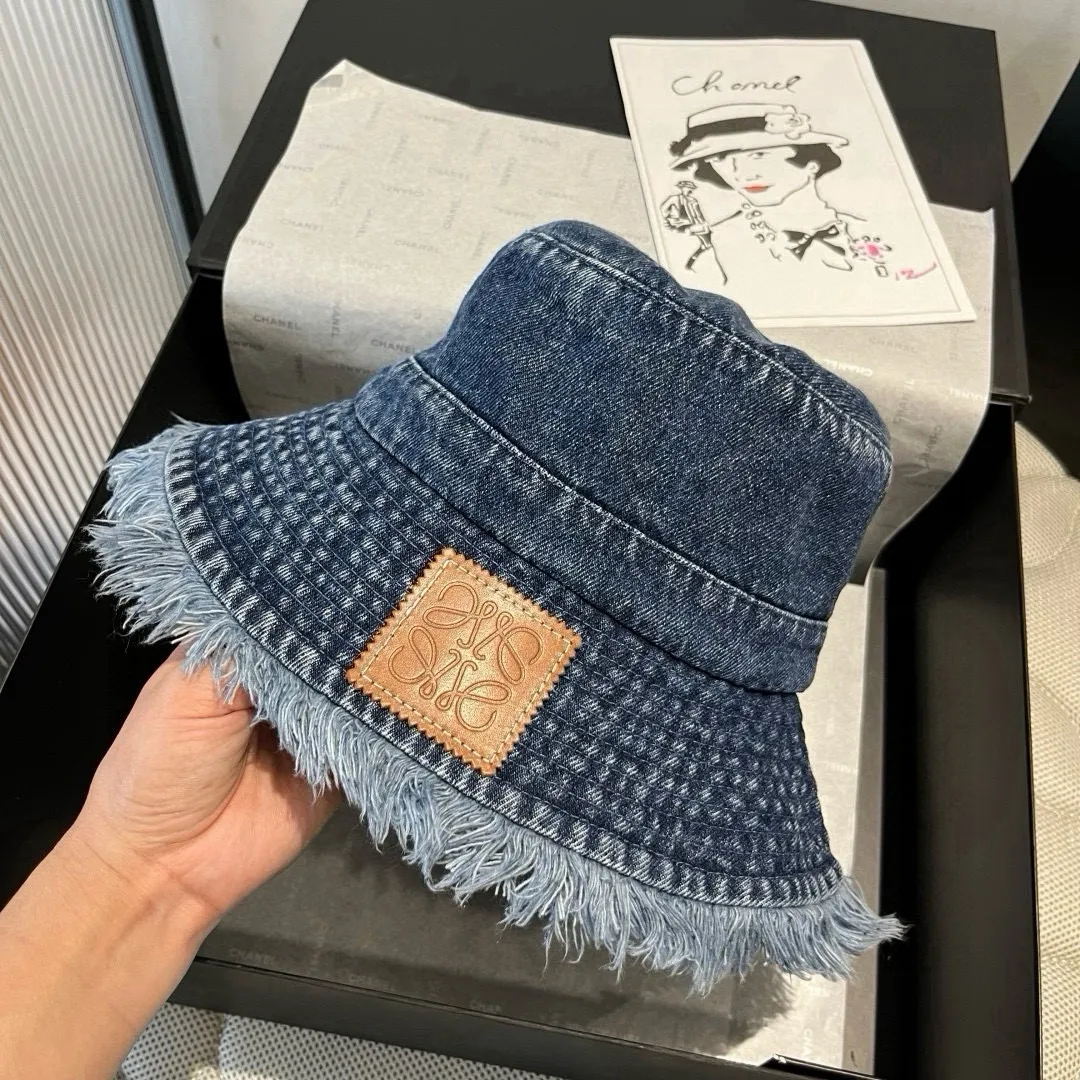 💰110¥ LOEWE new denim fisherman hat, head circumference 57cm