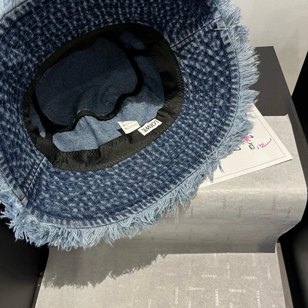 💰110¥ LOEWE new denim fisherman hat, head circumference 57cm