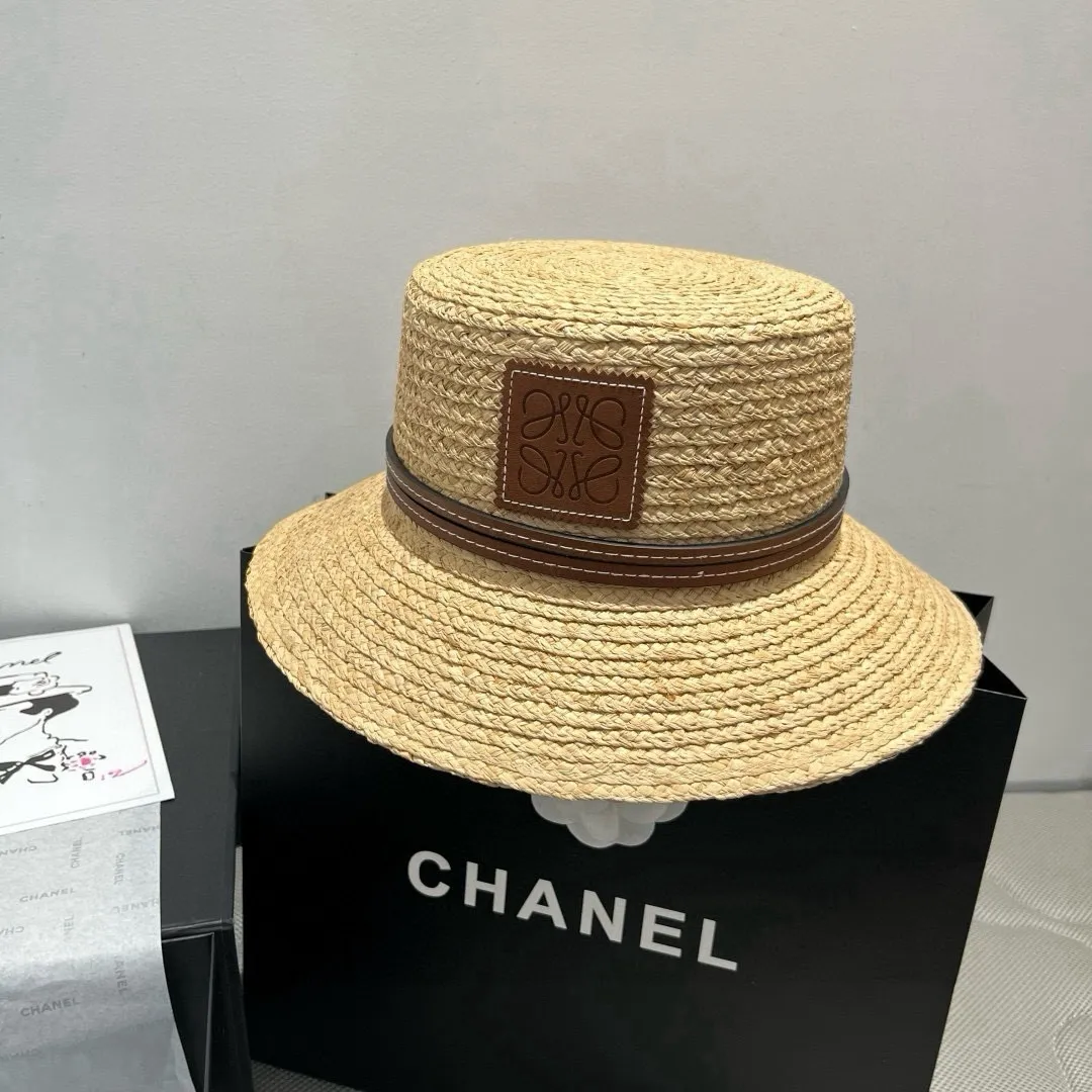💰170¥ LOEWE Laffia hat, bucket hat, head circumference 57cm