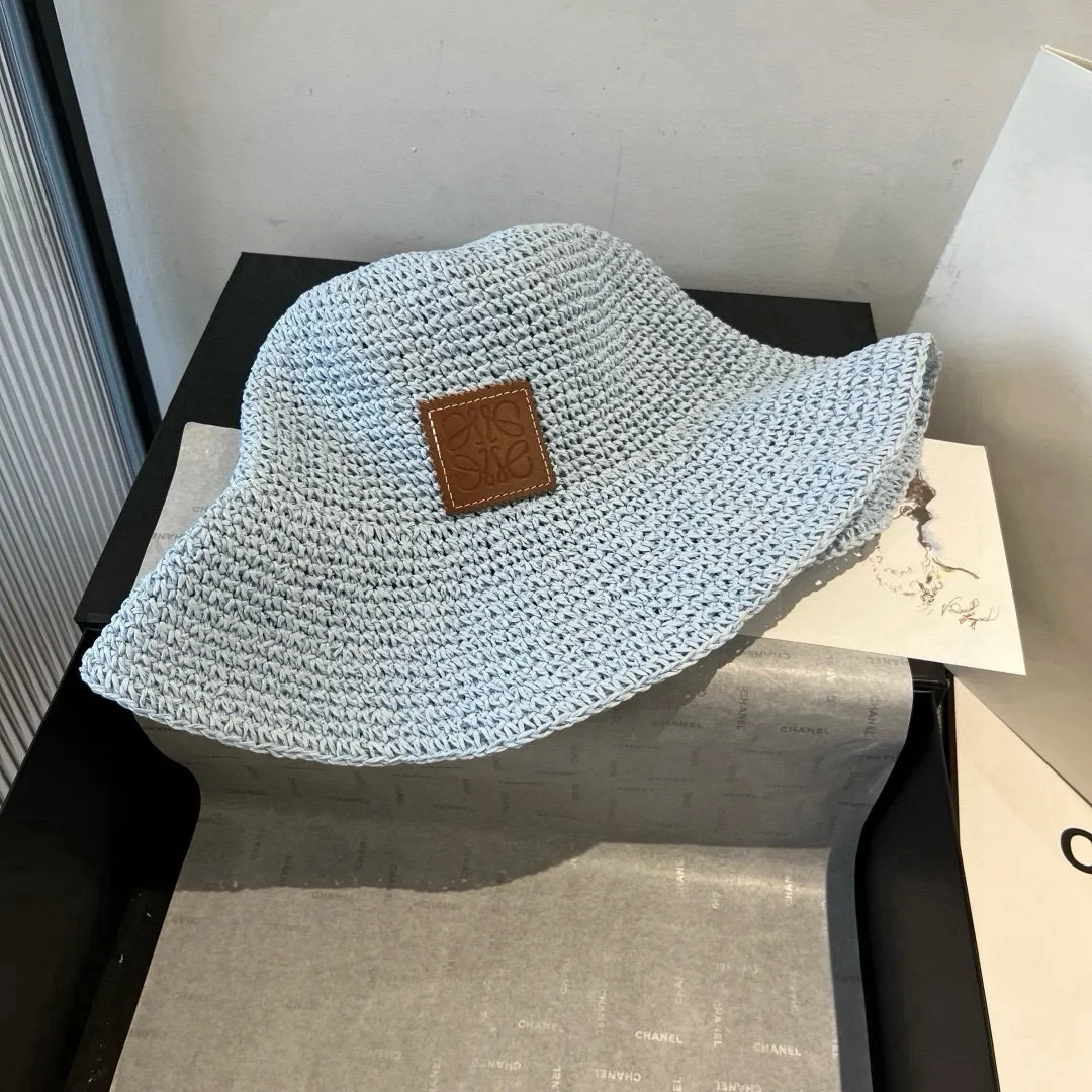 💰140¥ Loewe new straw hat, sunshade beach hat, head circumference 57cm