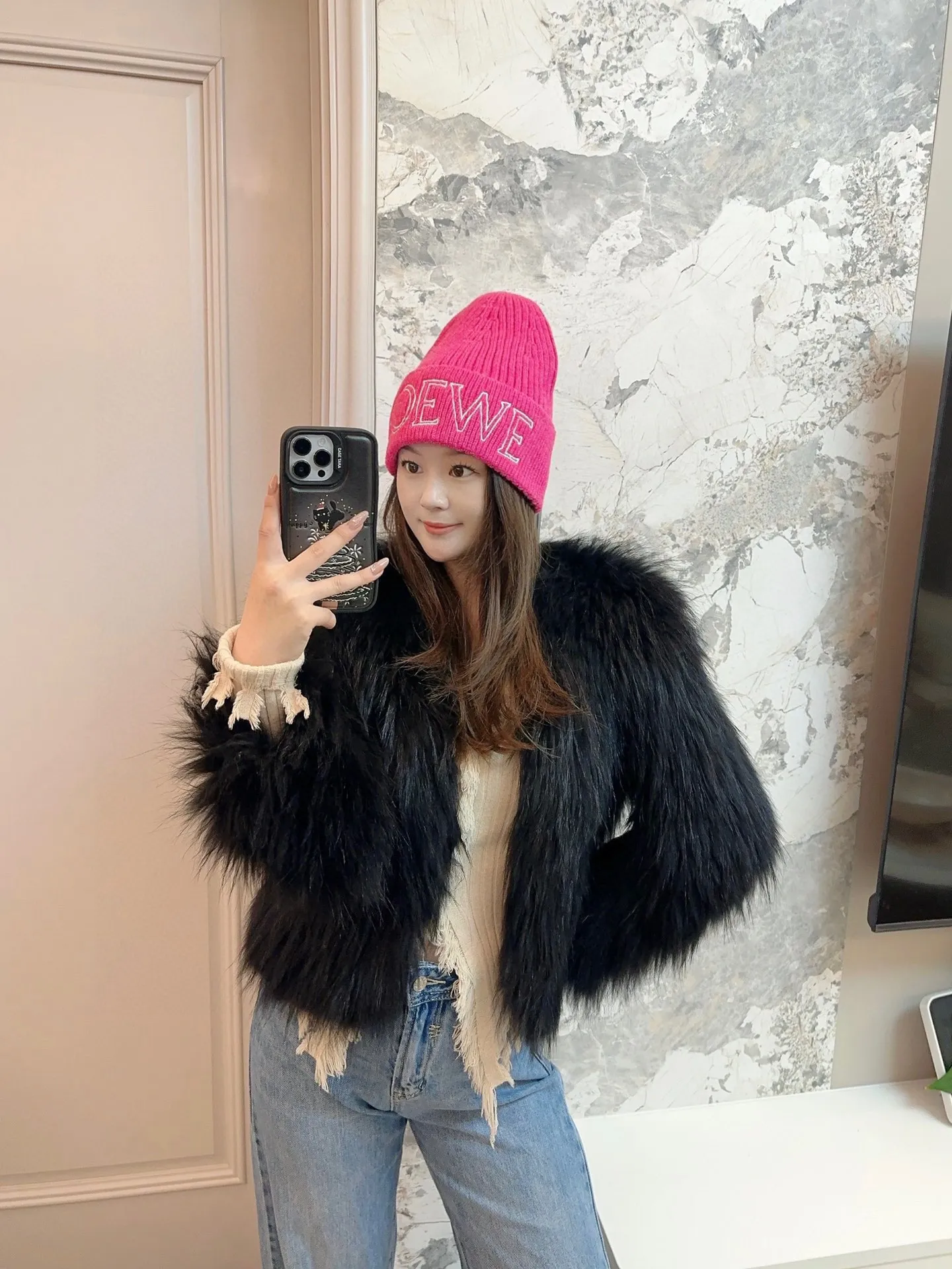90💰 Classic knitted hat from loewe official website! Xiaohongshu’s hottest selling item! Dress well! The same style for men and women, thicker and warmer, fashionable and popular 🌸First-class quality, the best brand for warmth in autumn and winter, order now, limited edition