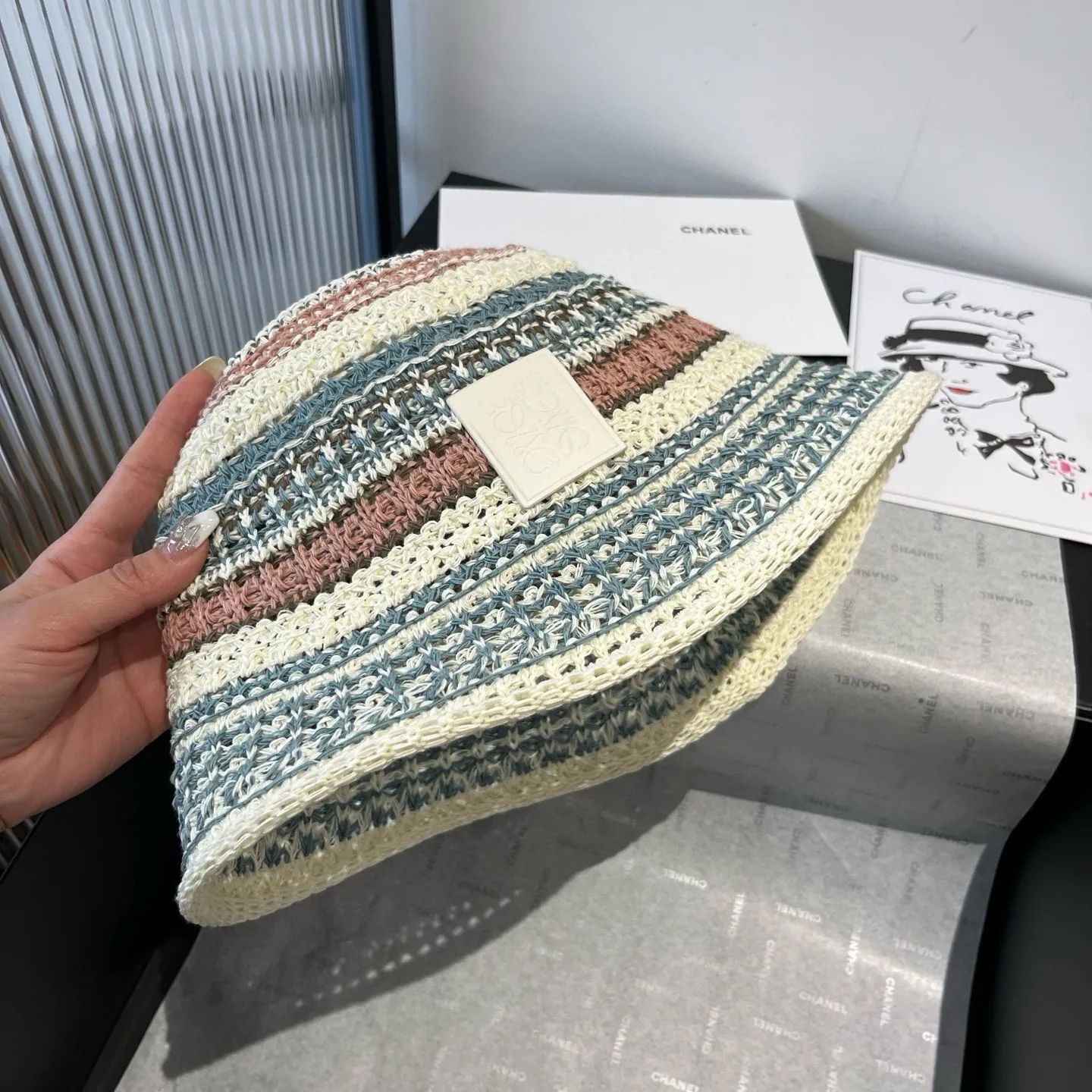 💰100¥ ＬＯＥＥＥLoewe handhook wool fisherman hat