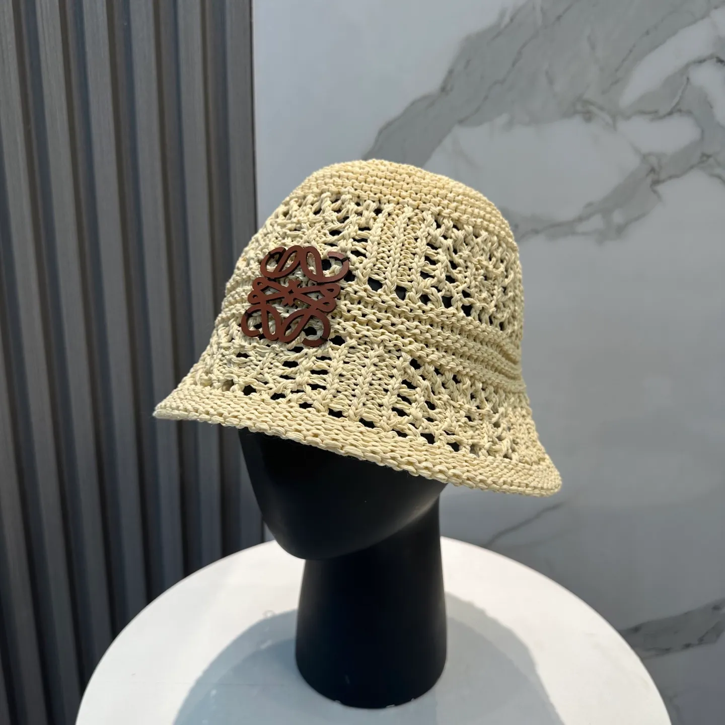 P70 LOEWE summer fisherman hat for women 2025 without makeup Internet celebrity versatile bucket hat sun protection face covering fashion basin hat