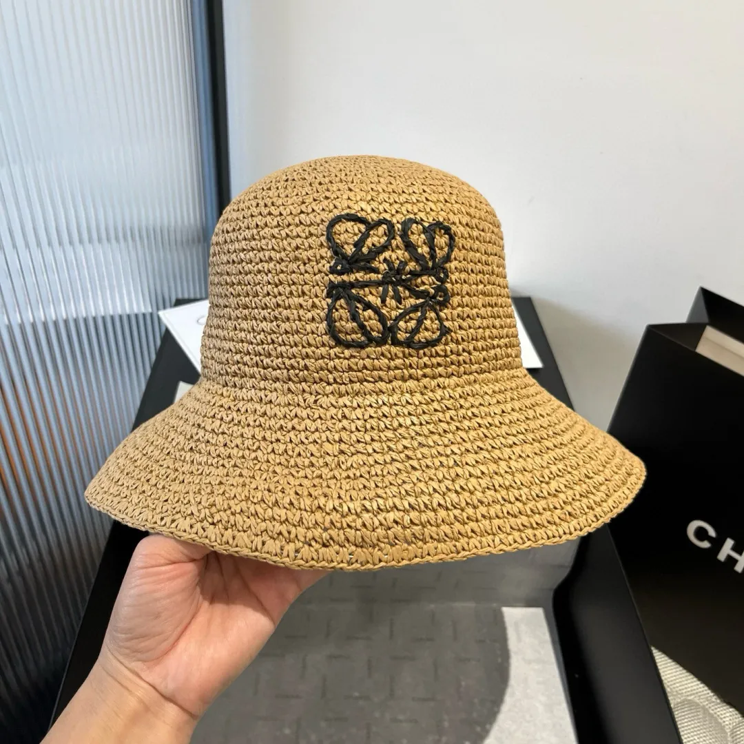 💰100¥ ＬＯＥＷＥLOEWE's new straw hat, hand-crocheted straw hat, foldable, easy to carry, head circumference 57cm