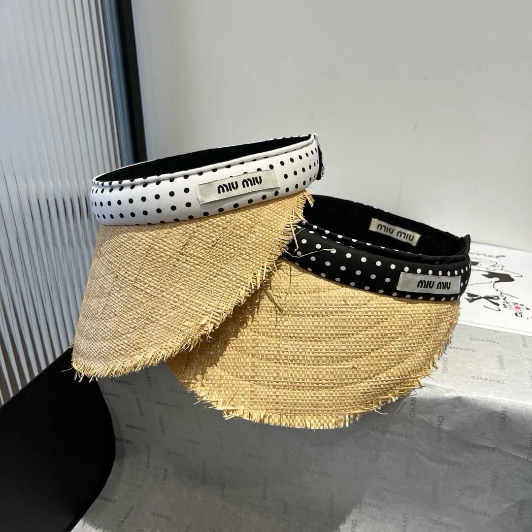 💰120¥ miumiu straw hat, headband sun hat