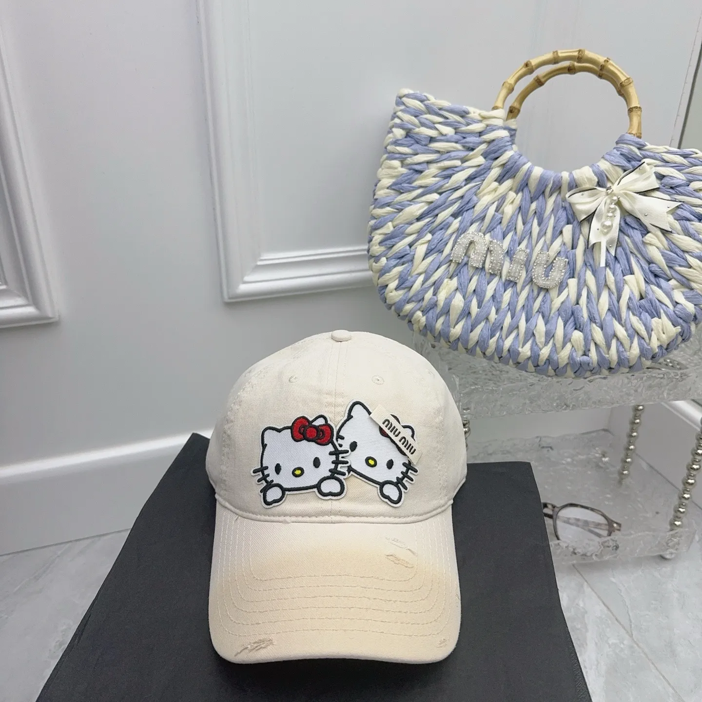 Kitty’s new baseball cap is here 🆕 Cute miumiu design for younger girls~