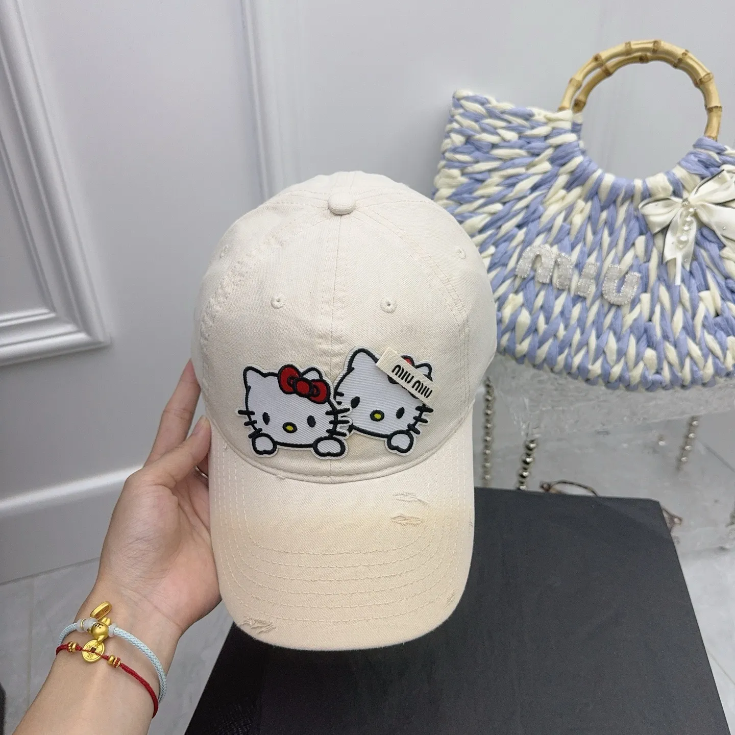 Kitty’s new baseball cap is here 🆕 Cute miumiu design for younger girls~