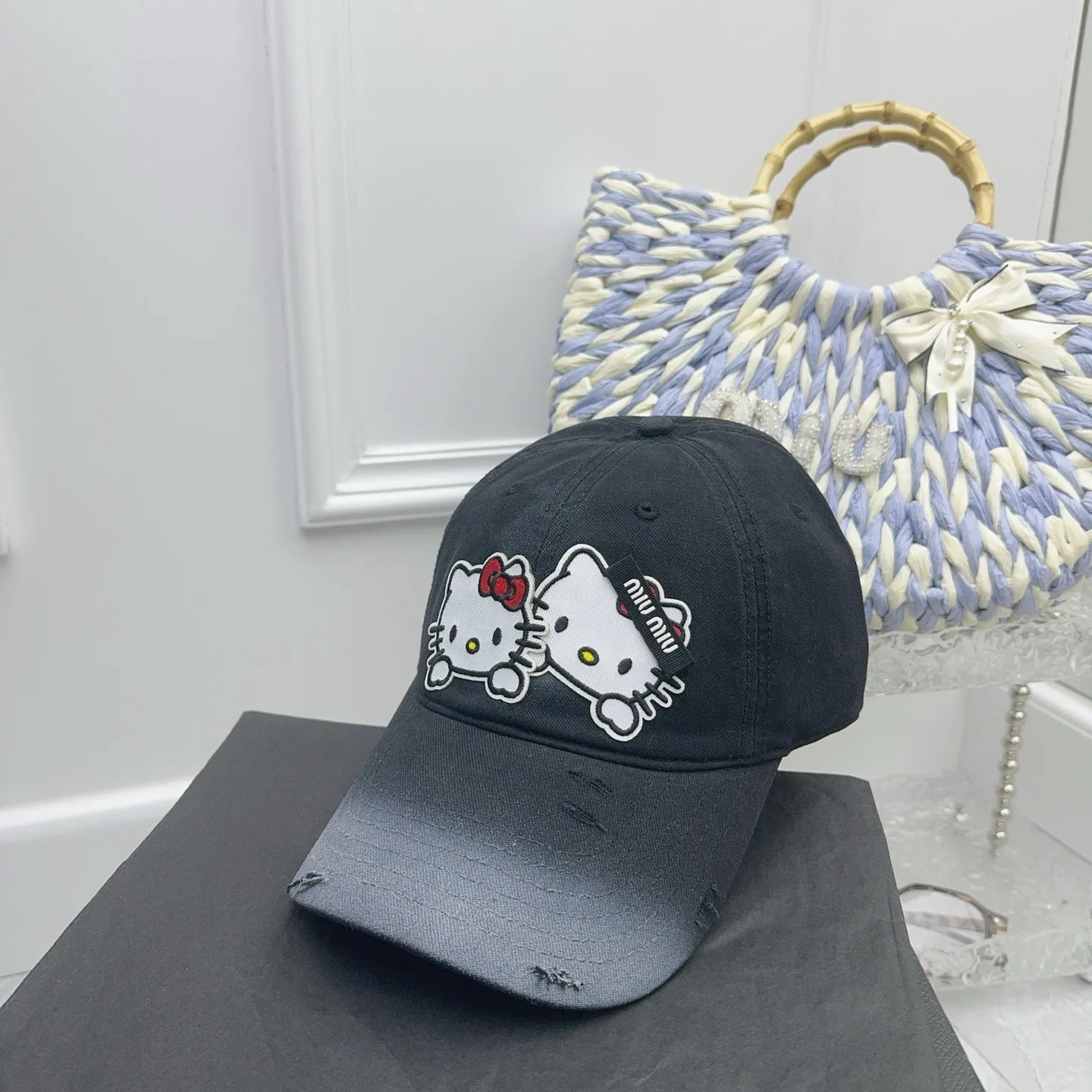 Kitty’s new baseball cap is here 🆕 Cute miumiu design for younger girls~