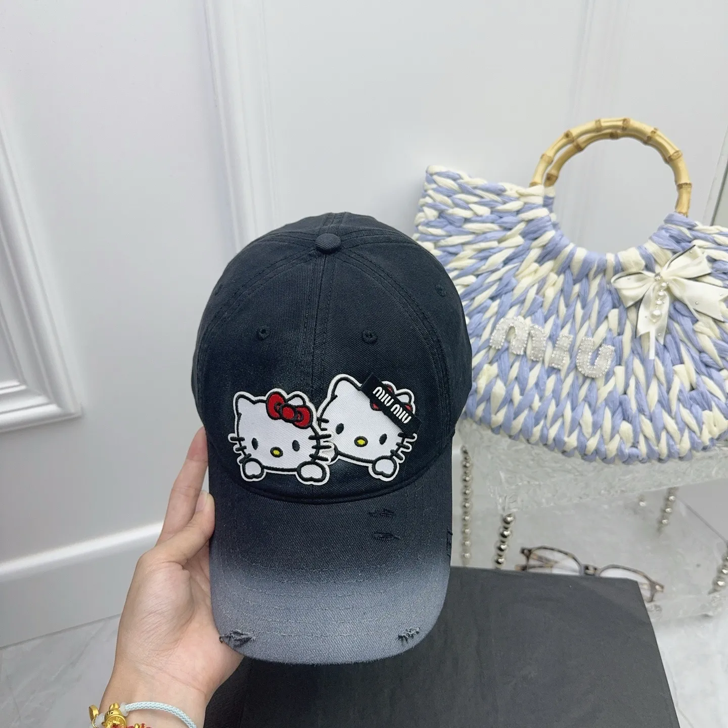 Kitty’s new baseball cap is here 🆕 Cute miumiu design for younger girls~