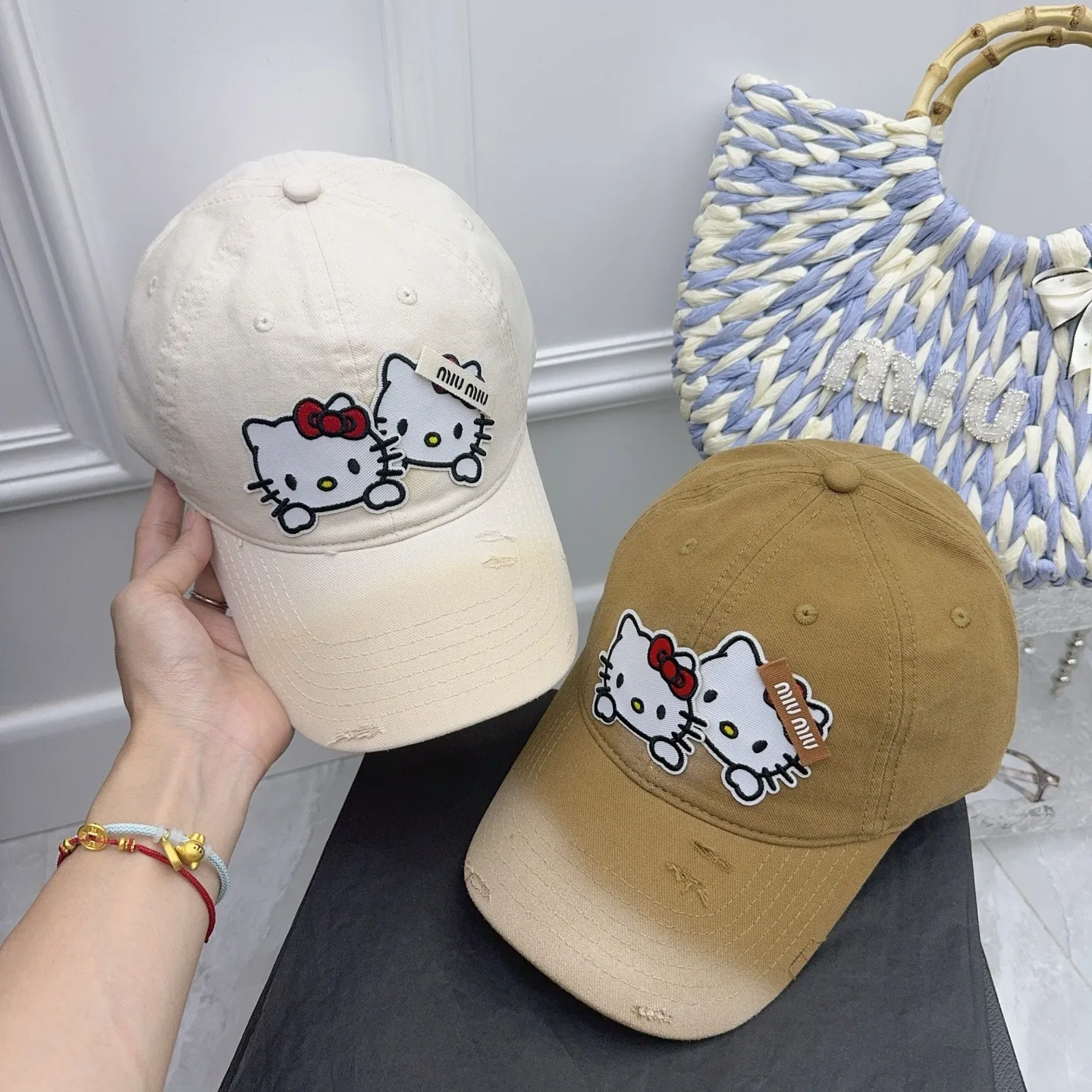 Kitty’s new baseball cap is here 🆕 Cute miumiu design for younger girls~