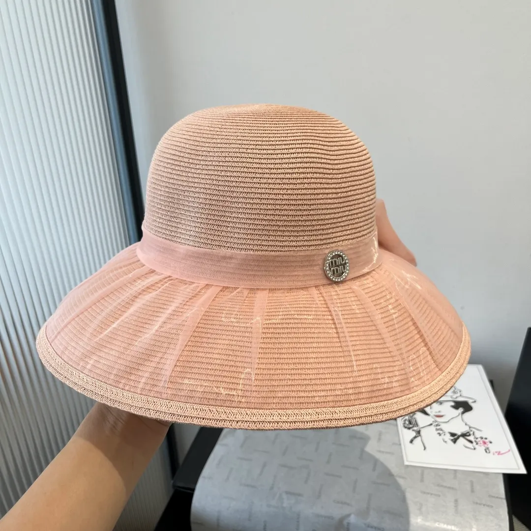 💰140¥ miumiu new bow basin hat, high-end customization, head circumference 57cm