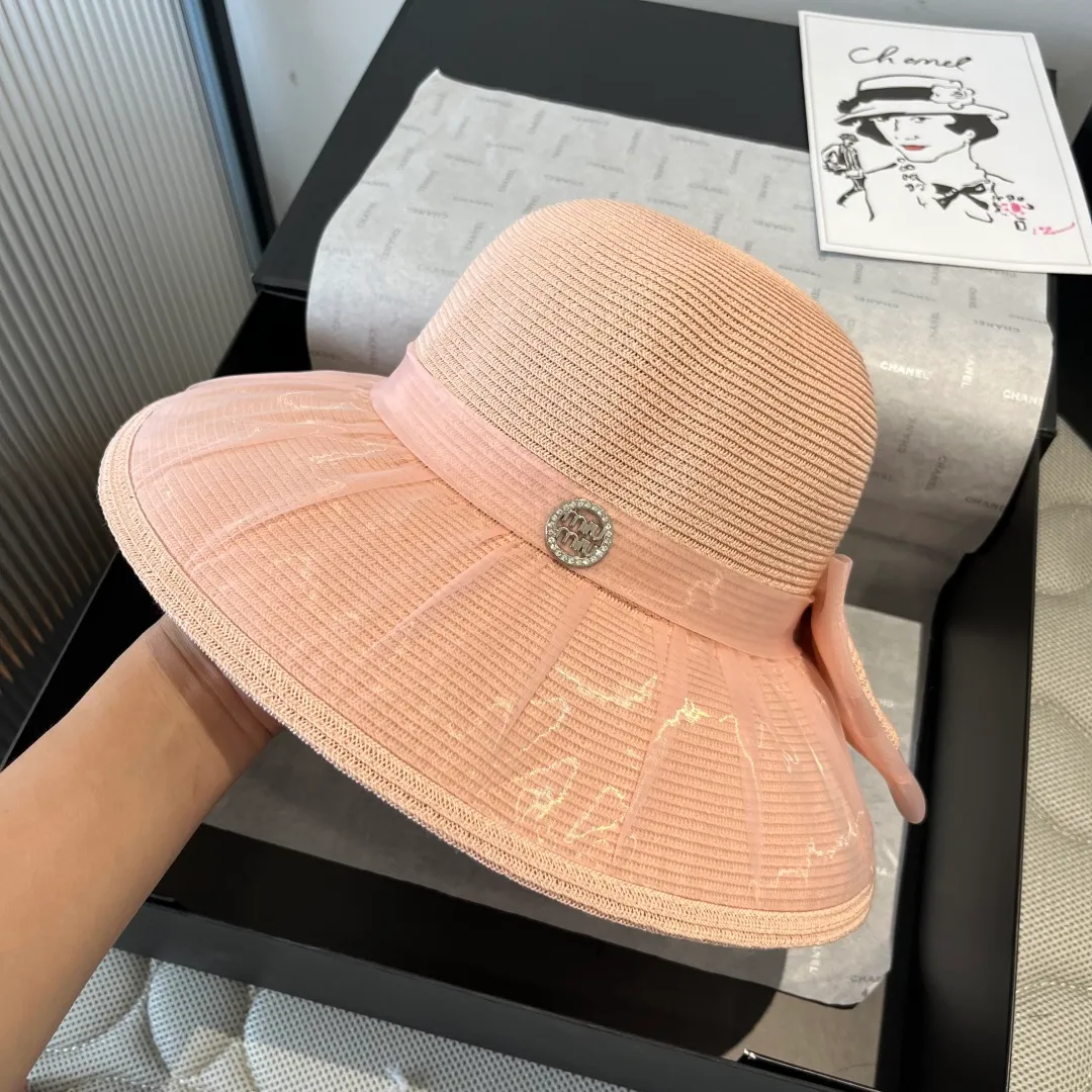💰140¥ miumiu new bow basin hat, high-end customization, head circumference 57cm