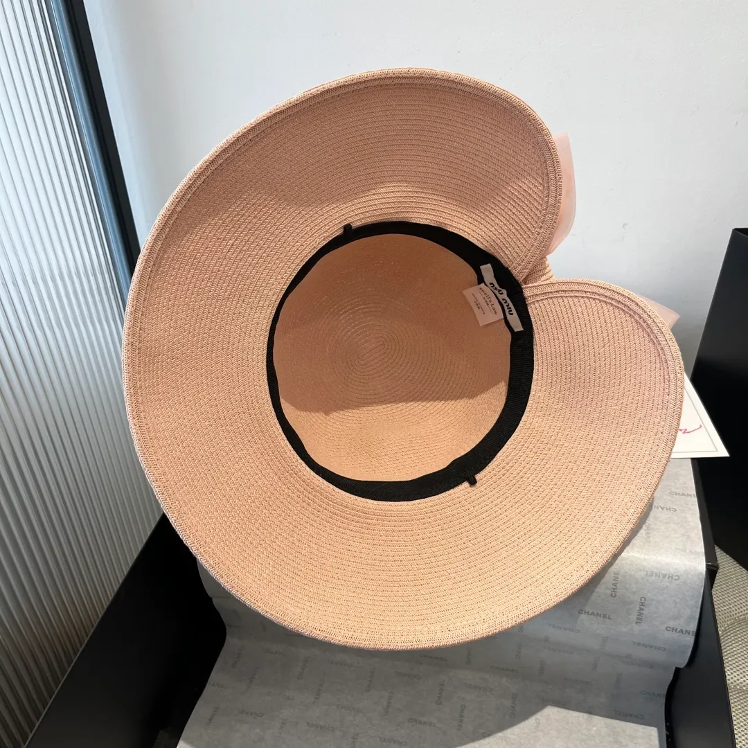 💰140¥ miumiu new bow basin hat, high-end customization, head circumference 57cm