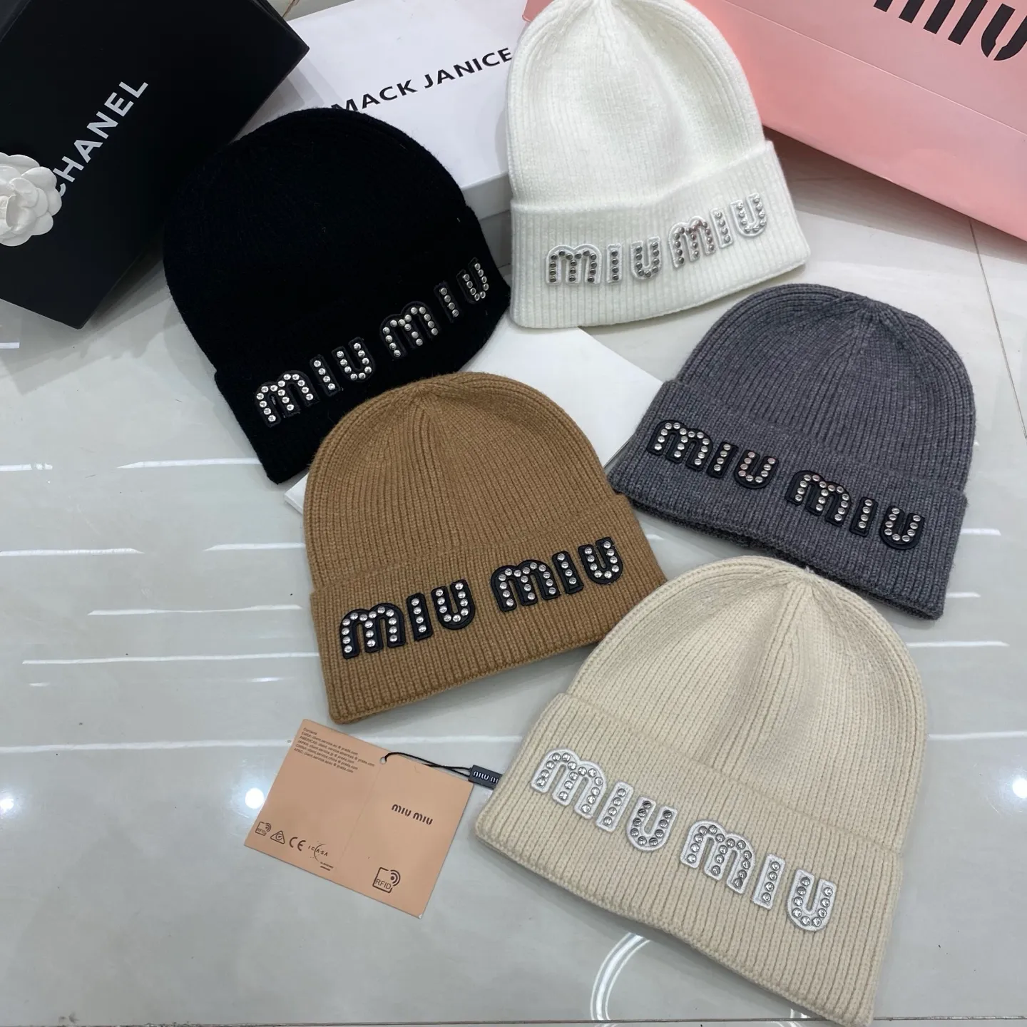 MiuMiu cashmere knit hat