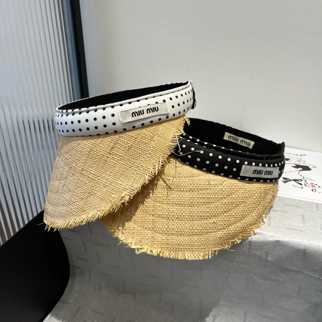 💰120¥ miumiu straw hat, headband sun hat