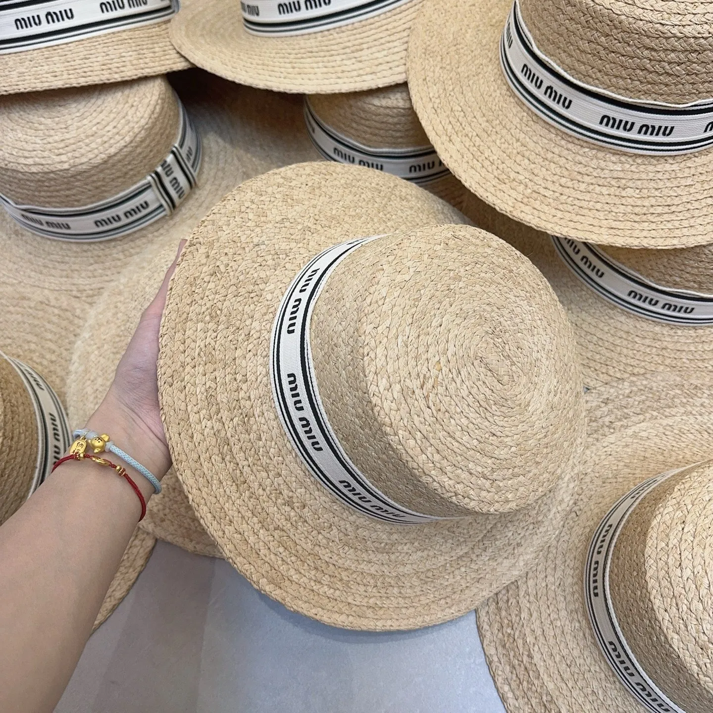 🔥🔥🔥 Popular raffia ~ High quality miumiu sun hat in stock‼ ️