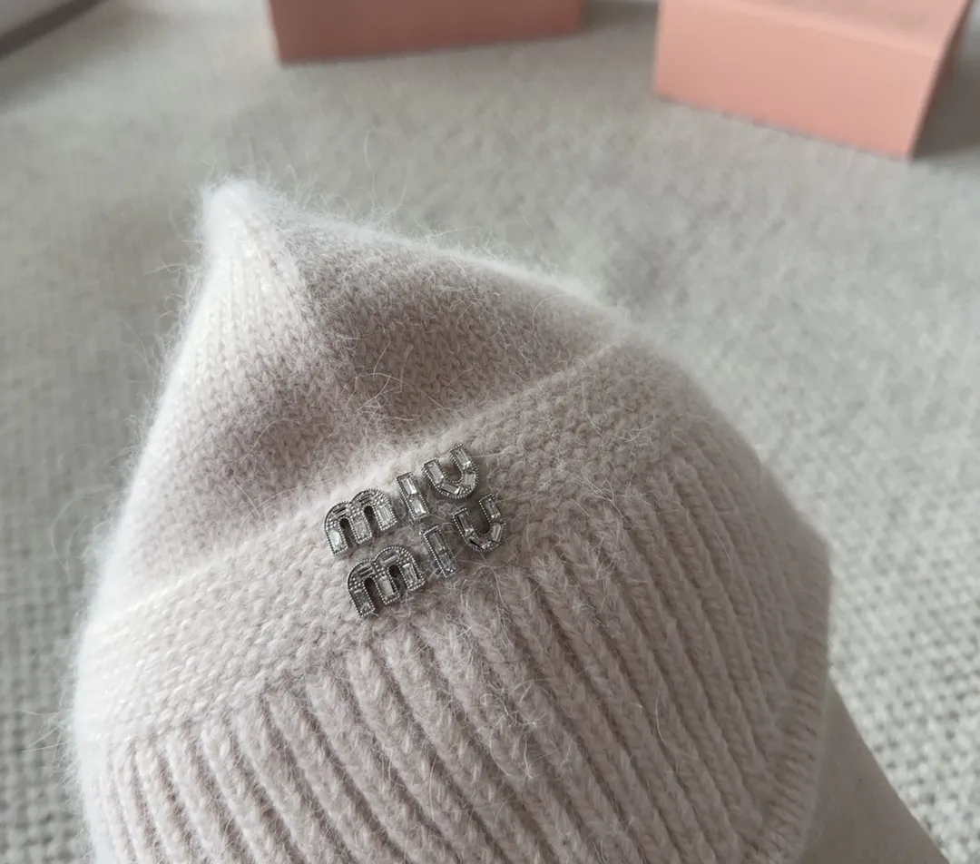 💰100 miumiu new autumn and winter knitted beanie This is so cute! The earmuffs are such a beauty! Soft and waxy