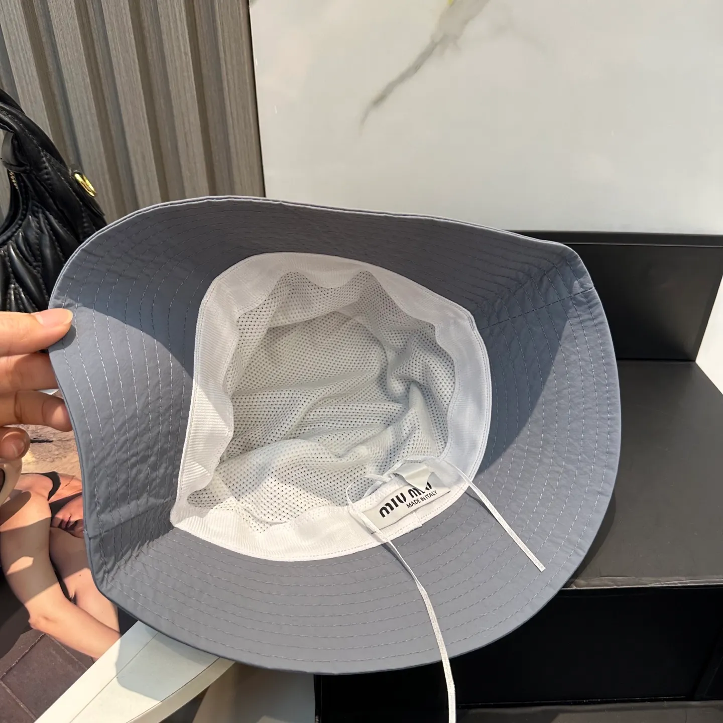 P50 miumiu Miu Miu's new quick-drying simple fisherman hat 🧢Light and breathable, trendy and versatile, Xiaohongshu grows grass, poison Get your boyfriend and cool together