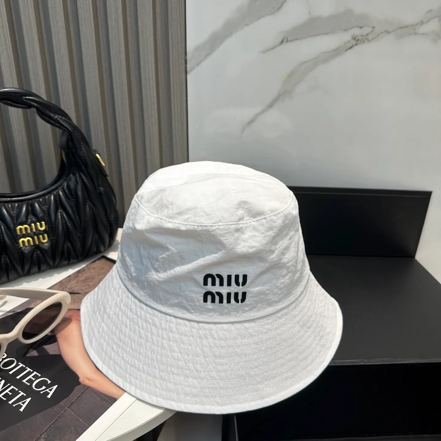 P50 miumiu Miu Miu's new quick-drying simple fisherman hat 🧢Light and breathable, trendy and versatile, Xiaohongshu grows grass, poison Get your boyfriend and cool together
