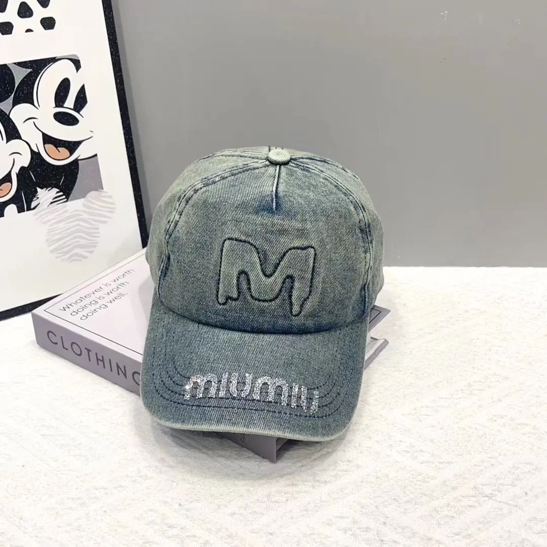 P64 miumiu original spring and summer new baseball cap, genuine mold-making and customization, the original workmanship is meticulous and the quality is superb!