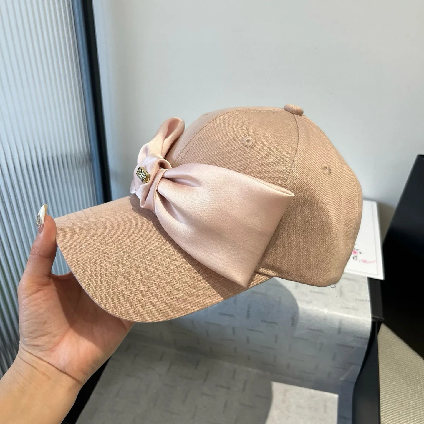 💰90¥ miumiu bow cap, high-end customization, head circumference 57cm