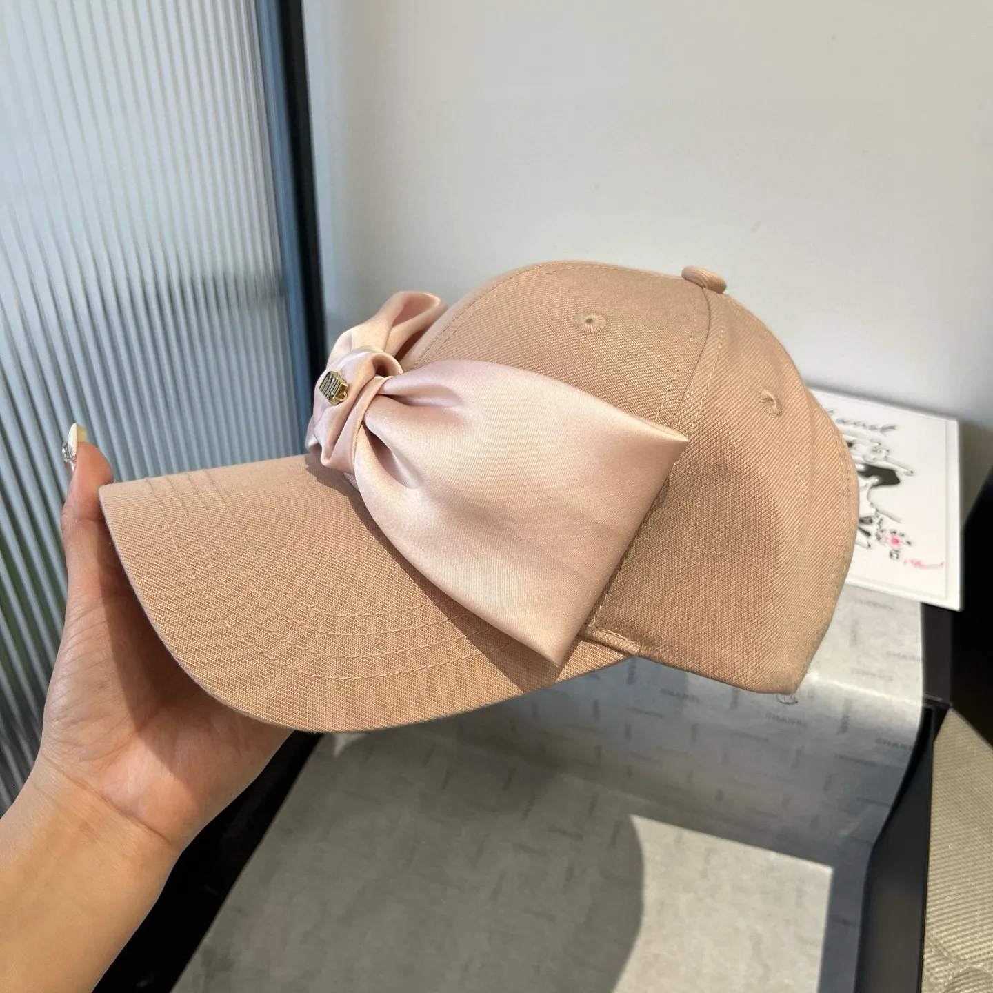 💰90¥ miumiu bow cap, high-end customization, head circumference 57cm
