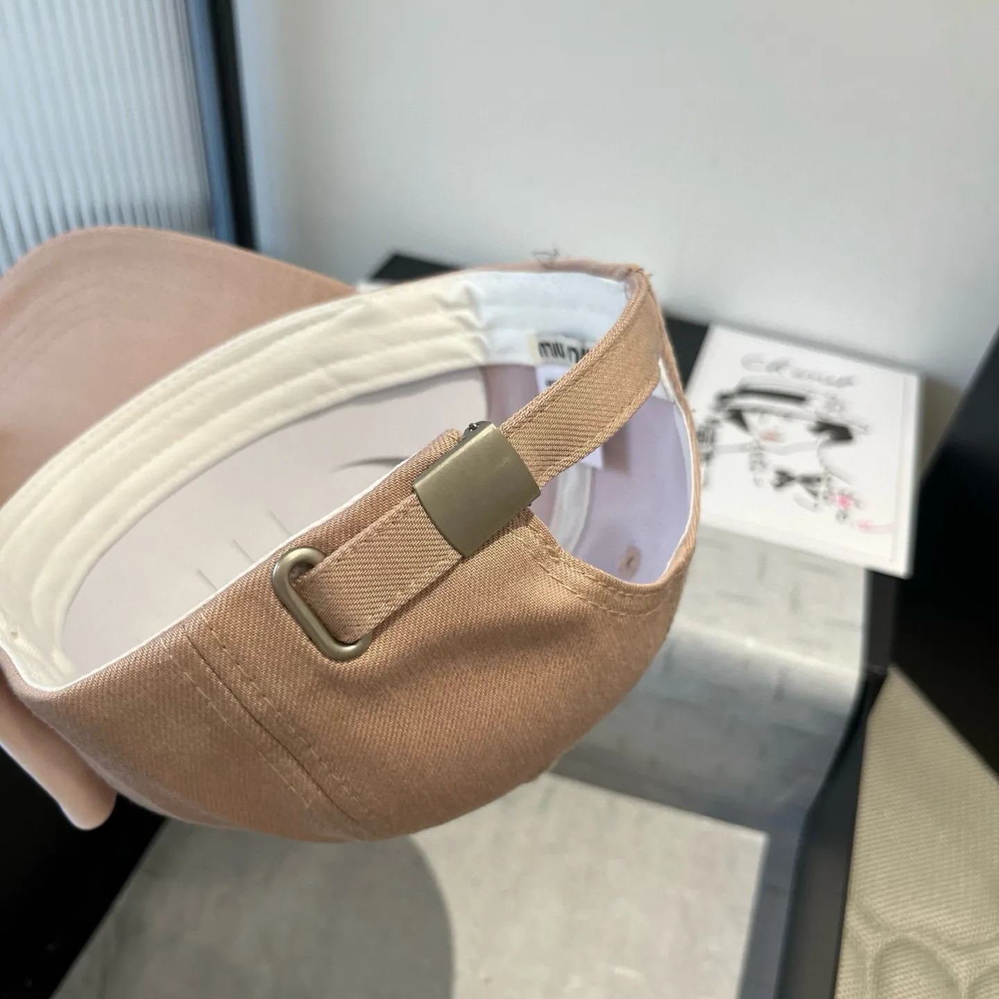 💰90¥ miumiu bow cap, high-end customization, head circumference 57cm