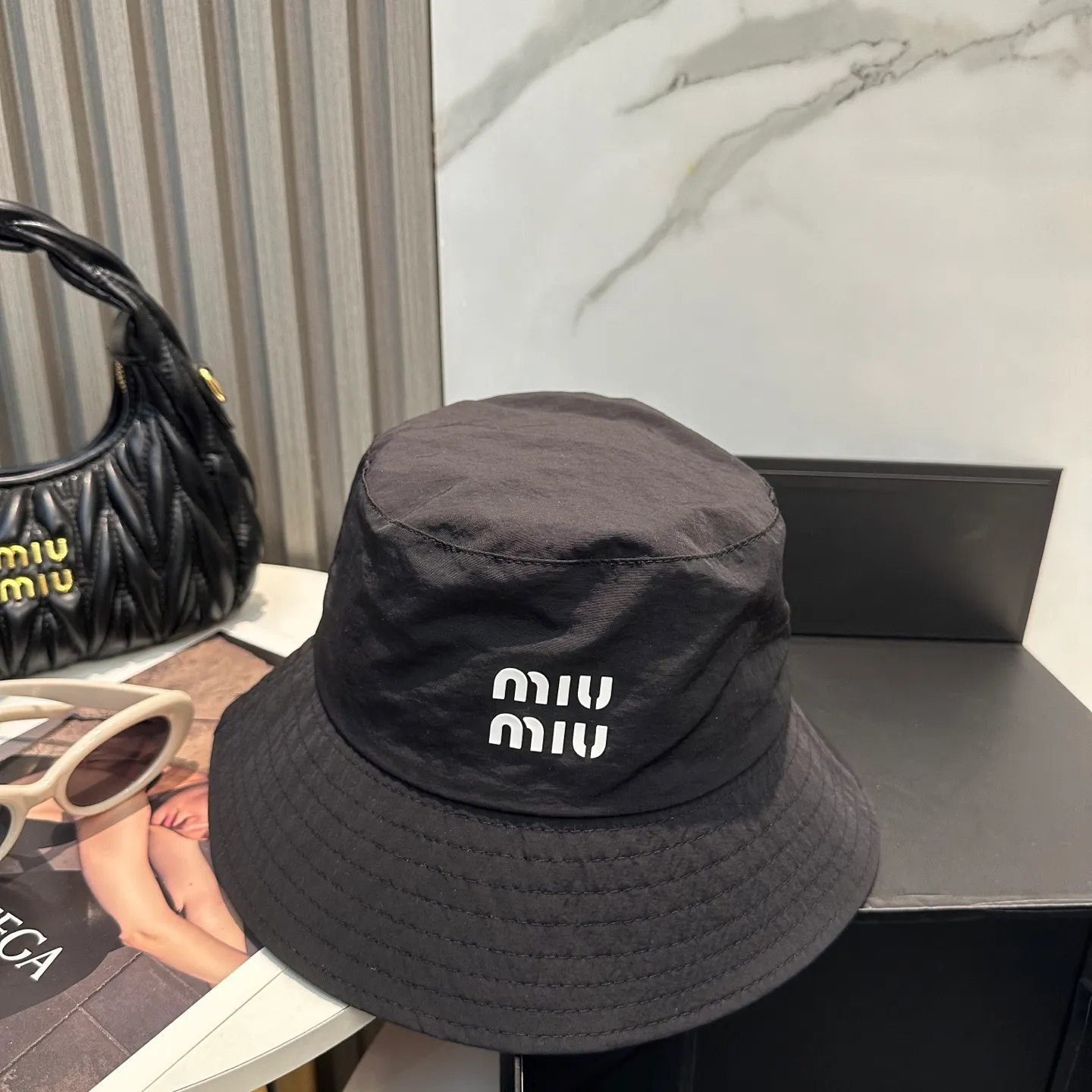 P60 miumiu new quick-drying simple fisherman hat 🧢Light and breathable, trendy and versatile, Xiaohongshu grows grass, poison Get your boyfriend and cool together