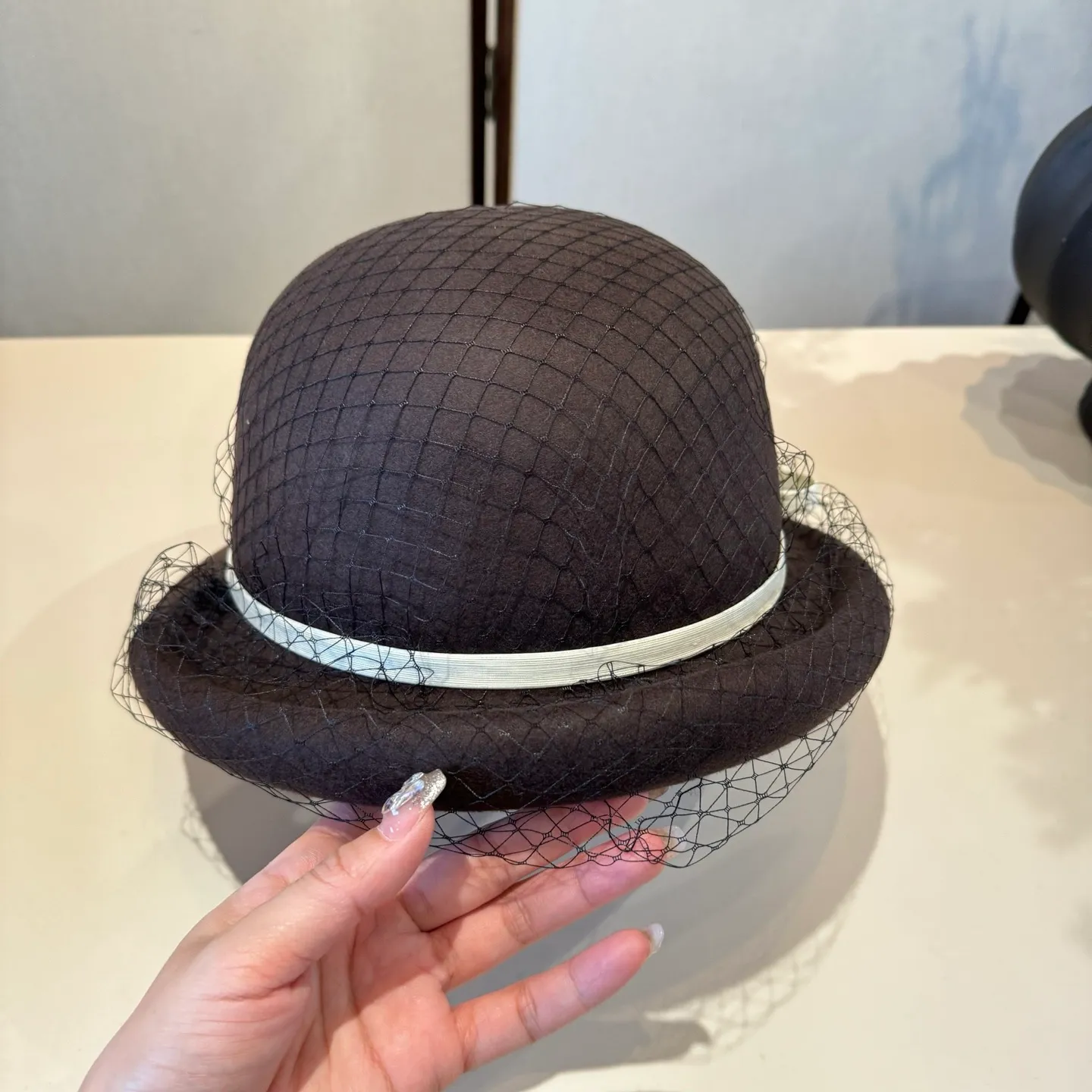 💰190¥ miumiu new wool basin hat, 100% wool fabric, head circumference 57cm