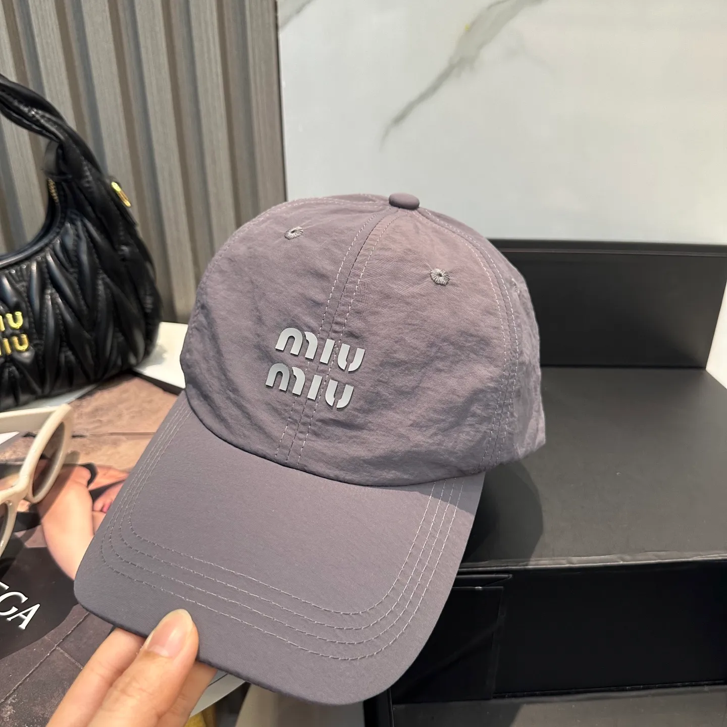 P50 miumiu new quick-drying simple baseball cap 🧢Light, breathable, trendy and versatile, Xiaohongshu grows grass, poison Get your boyfriend and cool together