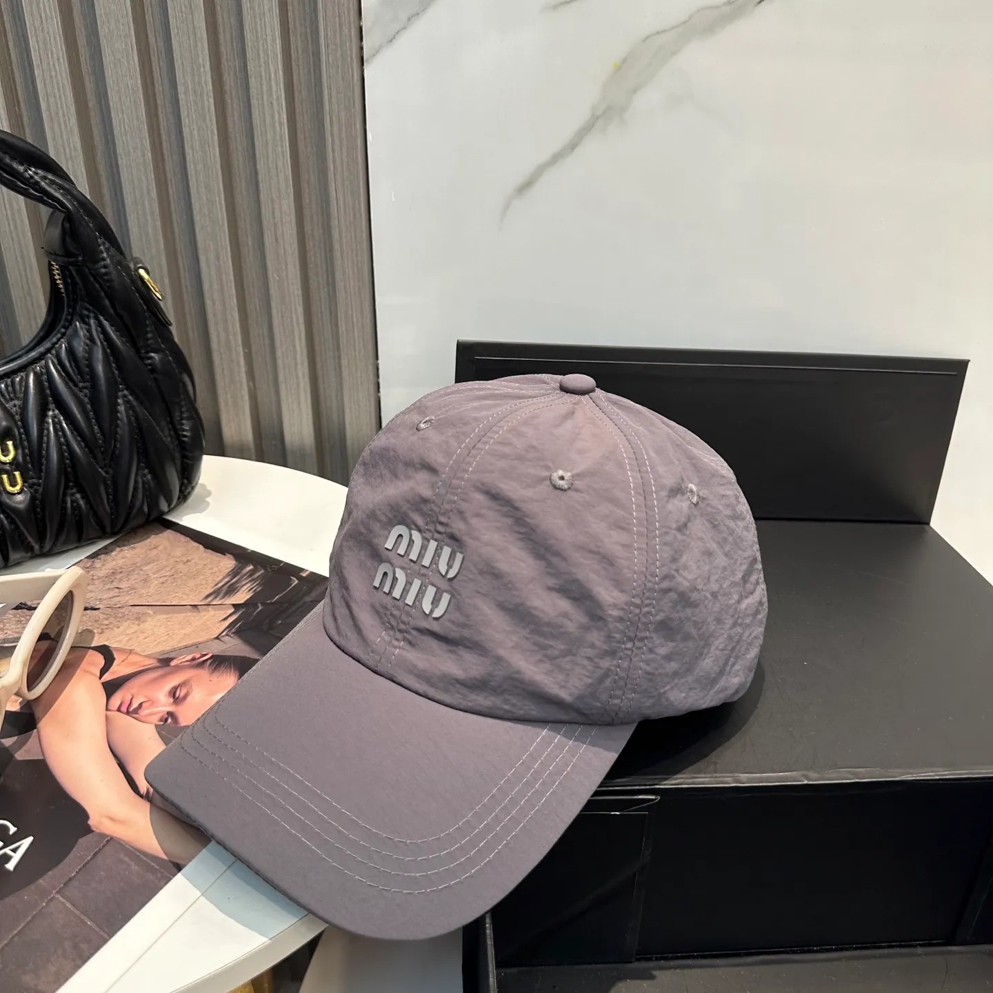 P50 miumiu new quick-drying simple baseball cap 🧢Light, breathable, trendy and versatile, Xiaohongshu grows grass, poison Get your boyfriend and cool together