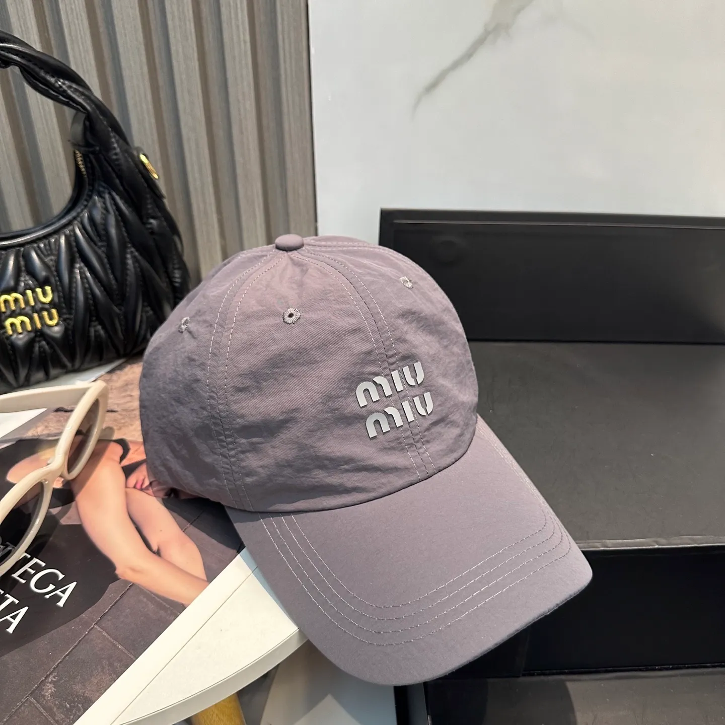P50 miumiu new quick-drying simple baseball cap 🧢Light, breathable, trendy and versatile, Xiaohongshu grows grass, poison Get your boyfriend and cool together