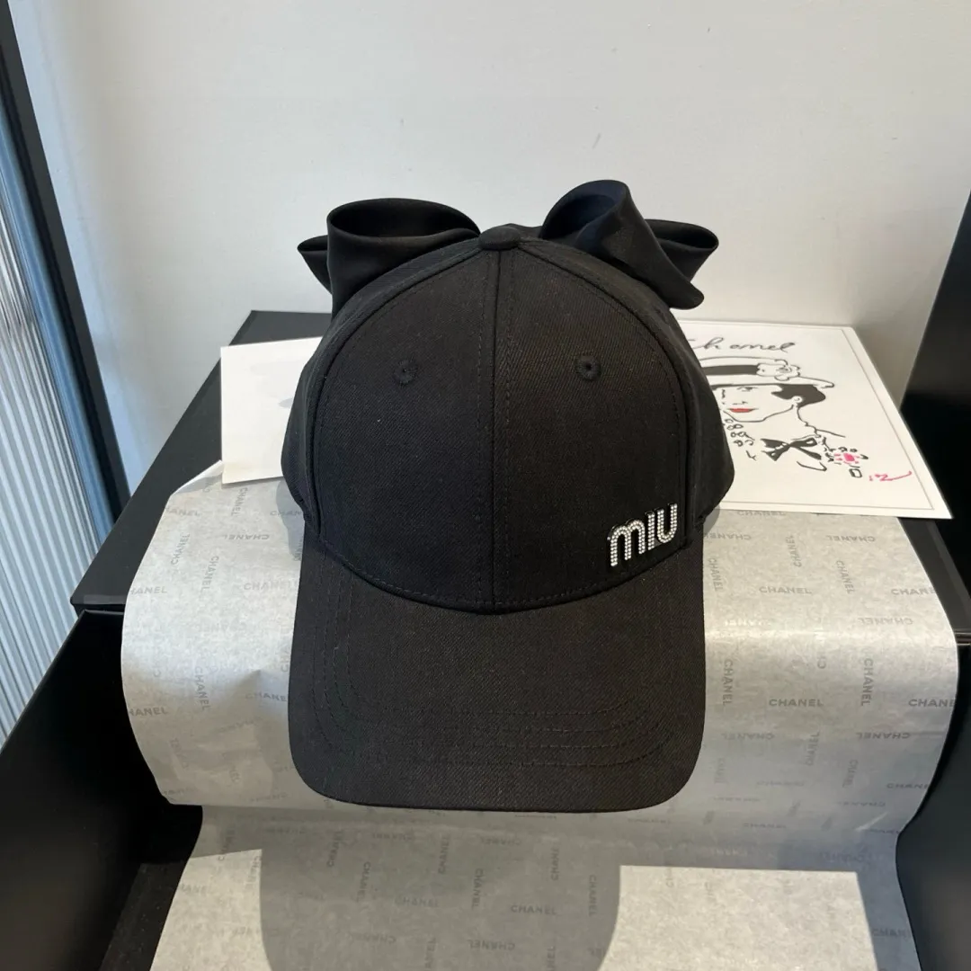 💰100¥ miumiu bow cap, high-end customization, head circumference 57cm