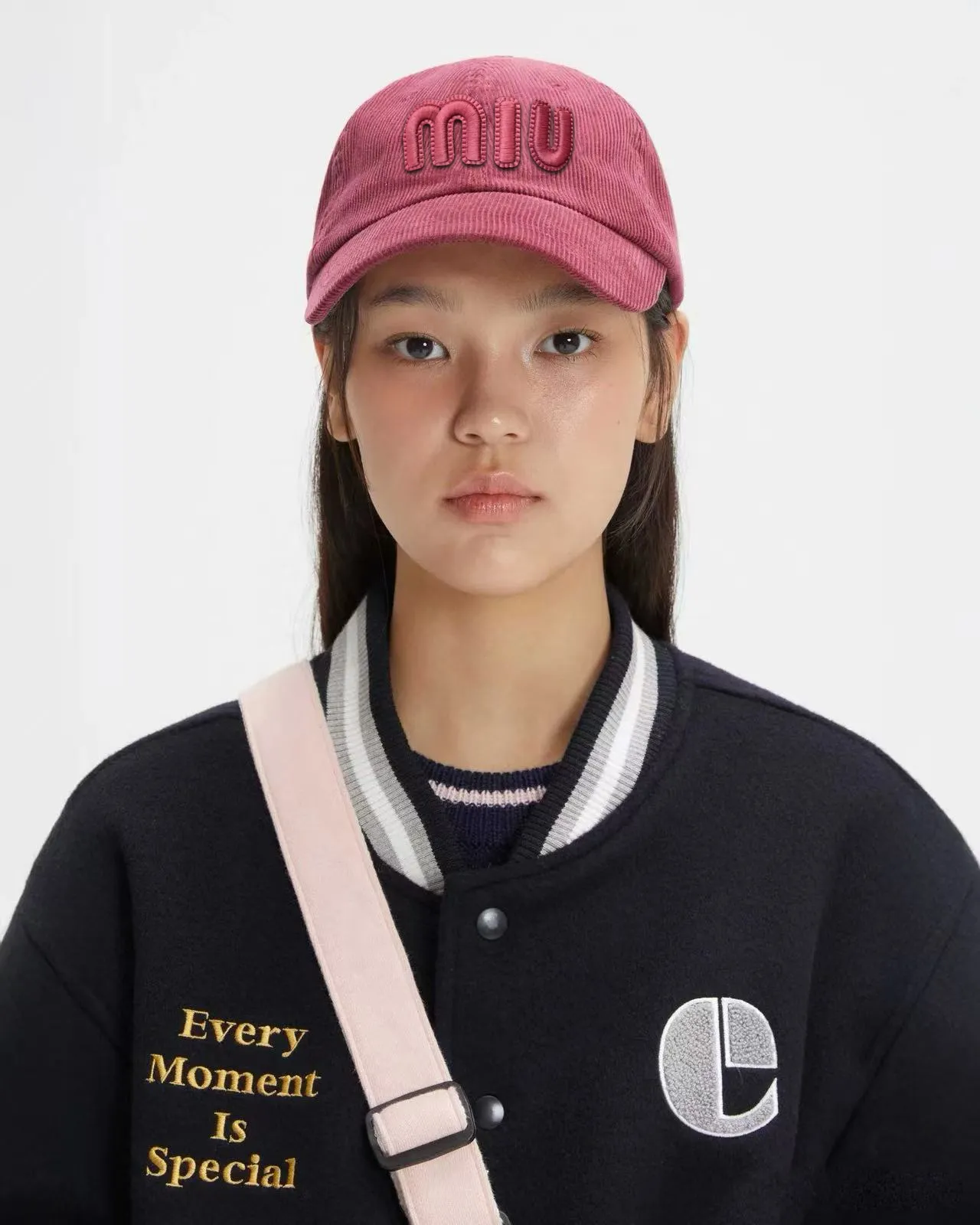miumiu corduroy baseball cap