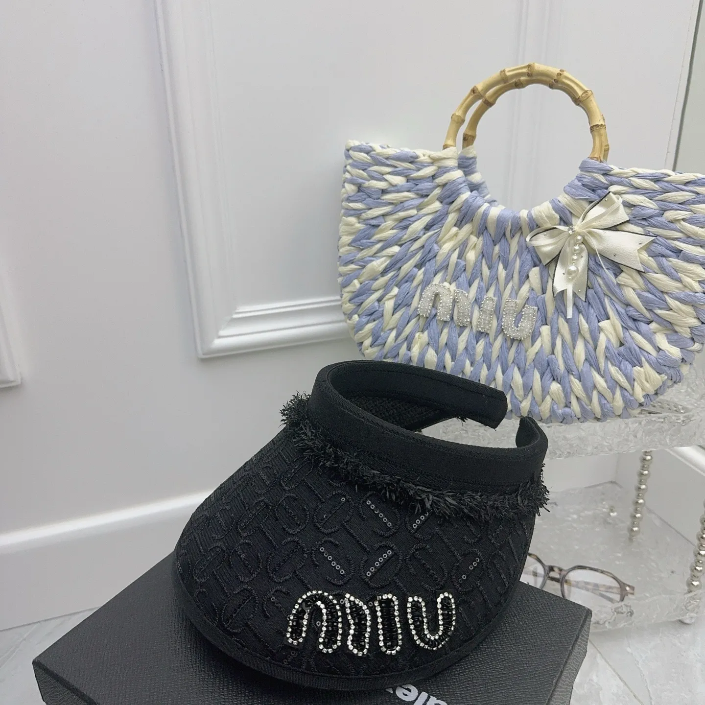 miumiu✨ New empty top hat~ Full of light luxury and fashion🤩