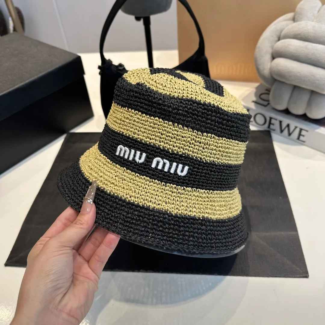 P90 miumiu new sunshade straw hat, head circumference 57cm