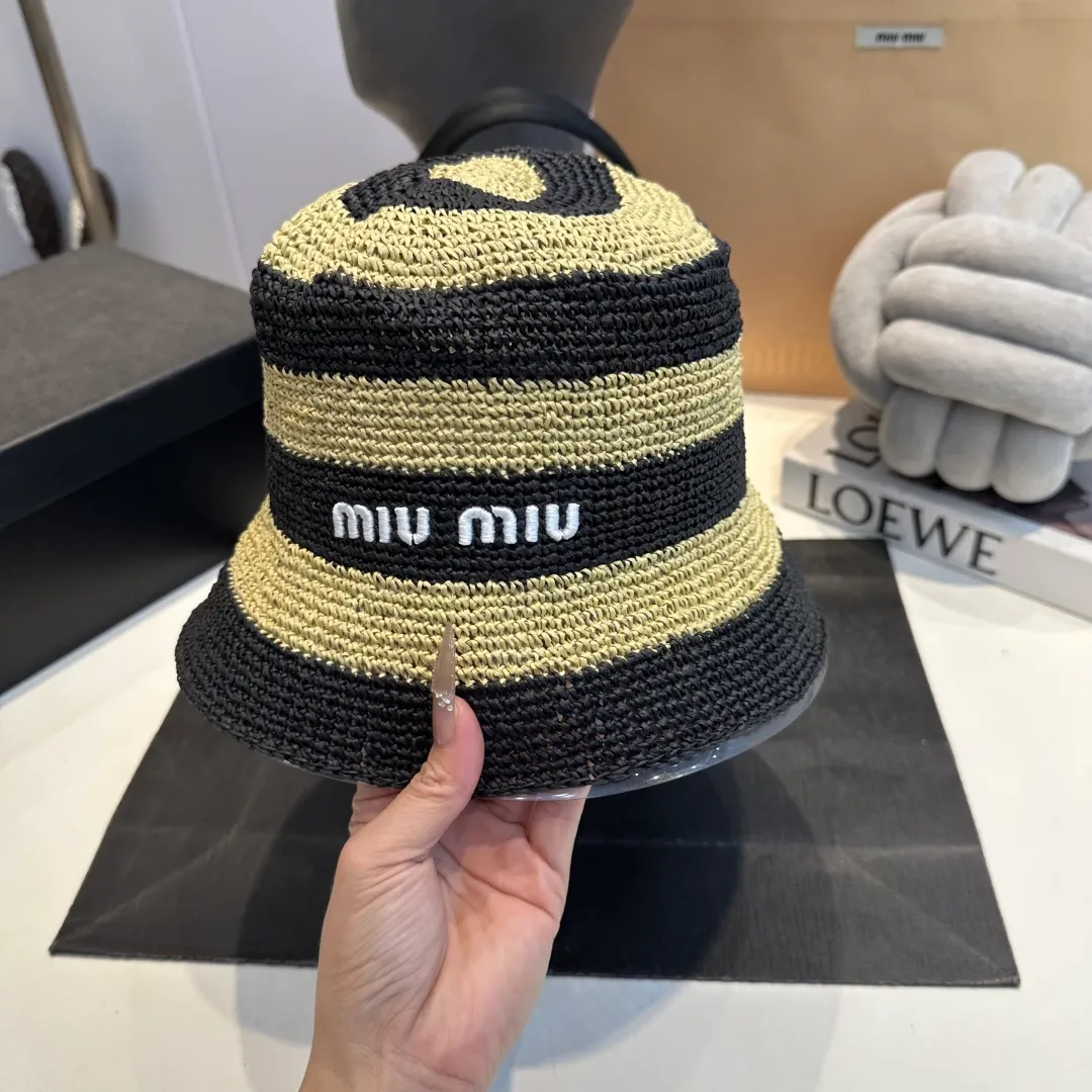 P90 miumiu new sunshade straw hat, head circumference 57cm