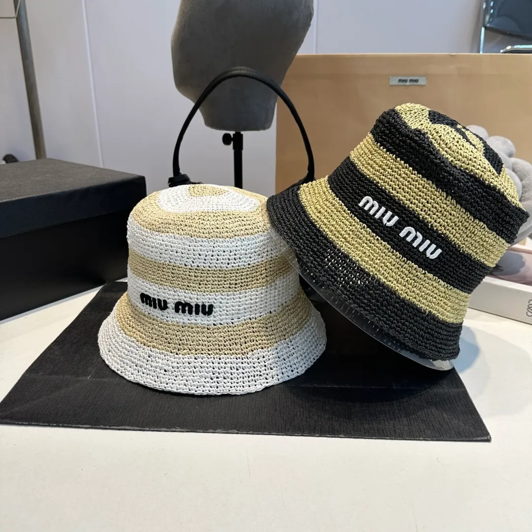 P90 miumiu new sunshade straw hat, head circumference 57cm