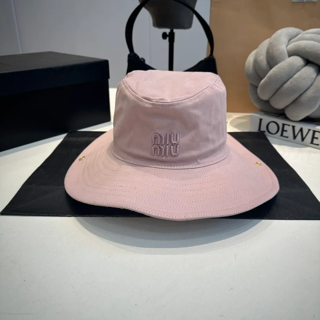 P70 miumiu counter canvas bucket hat, one-to-one mold customization, head circumference 57cm, unisex
